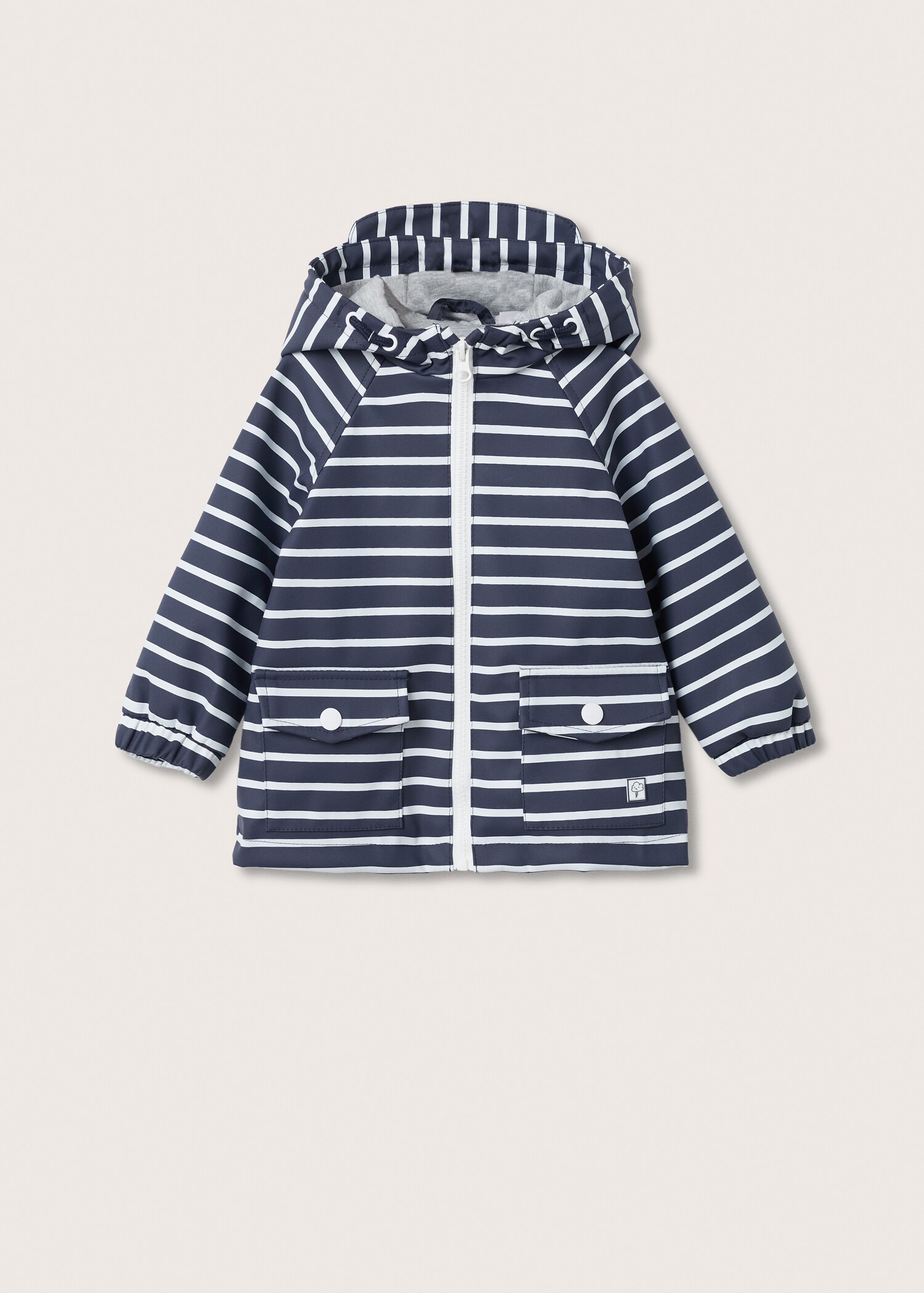Striped waterproof parka - Article without model