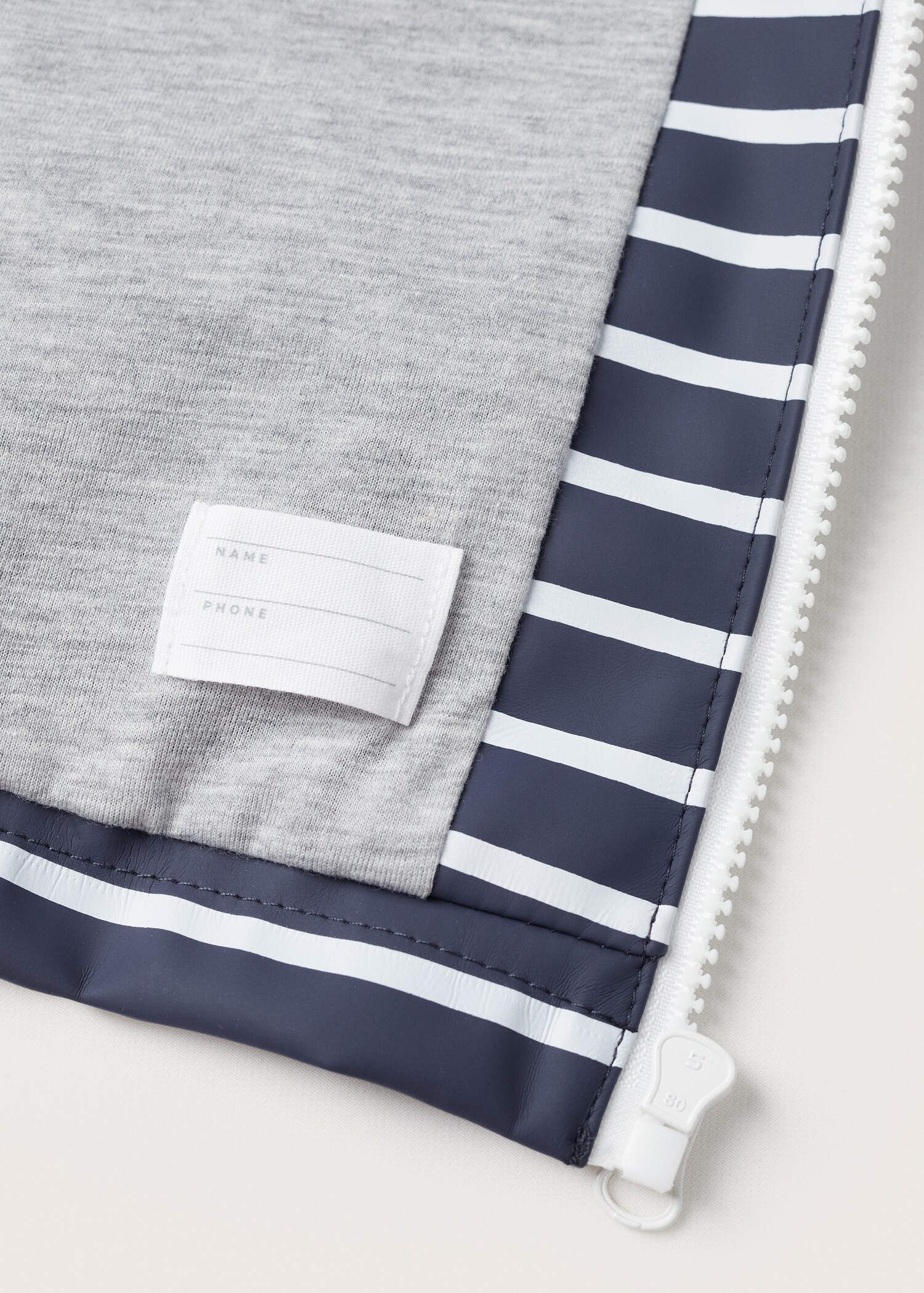 Striped waterproof parka - Details of the article 8