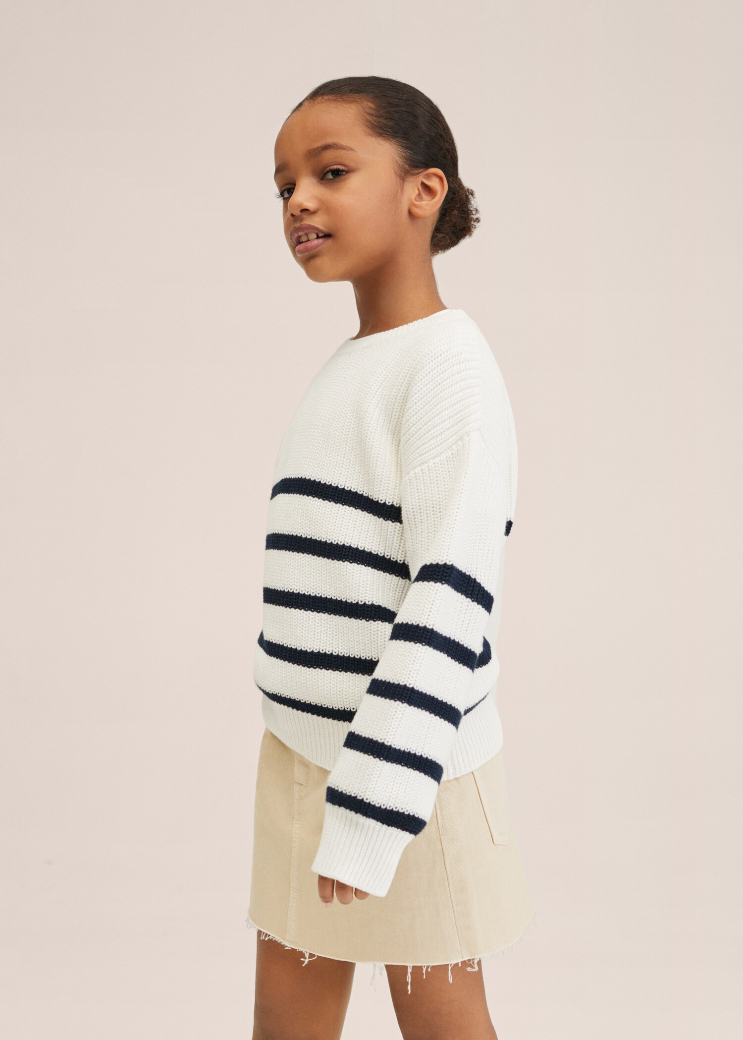 Striped knit sweater - Medium plane