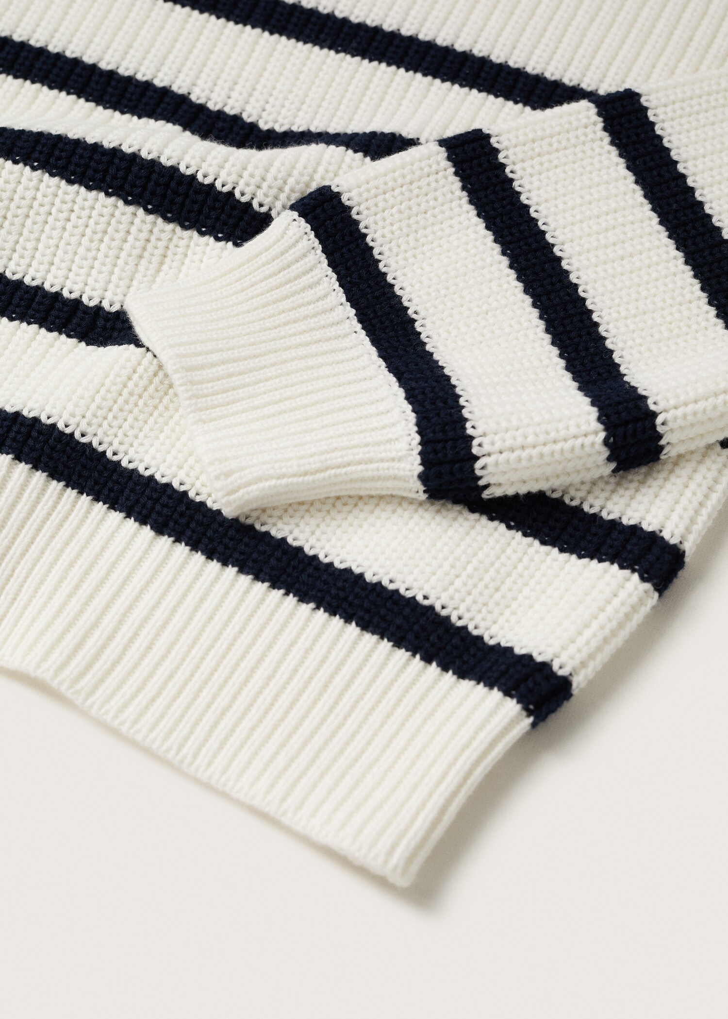 Striped knit sweater - Details of the article 8