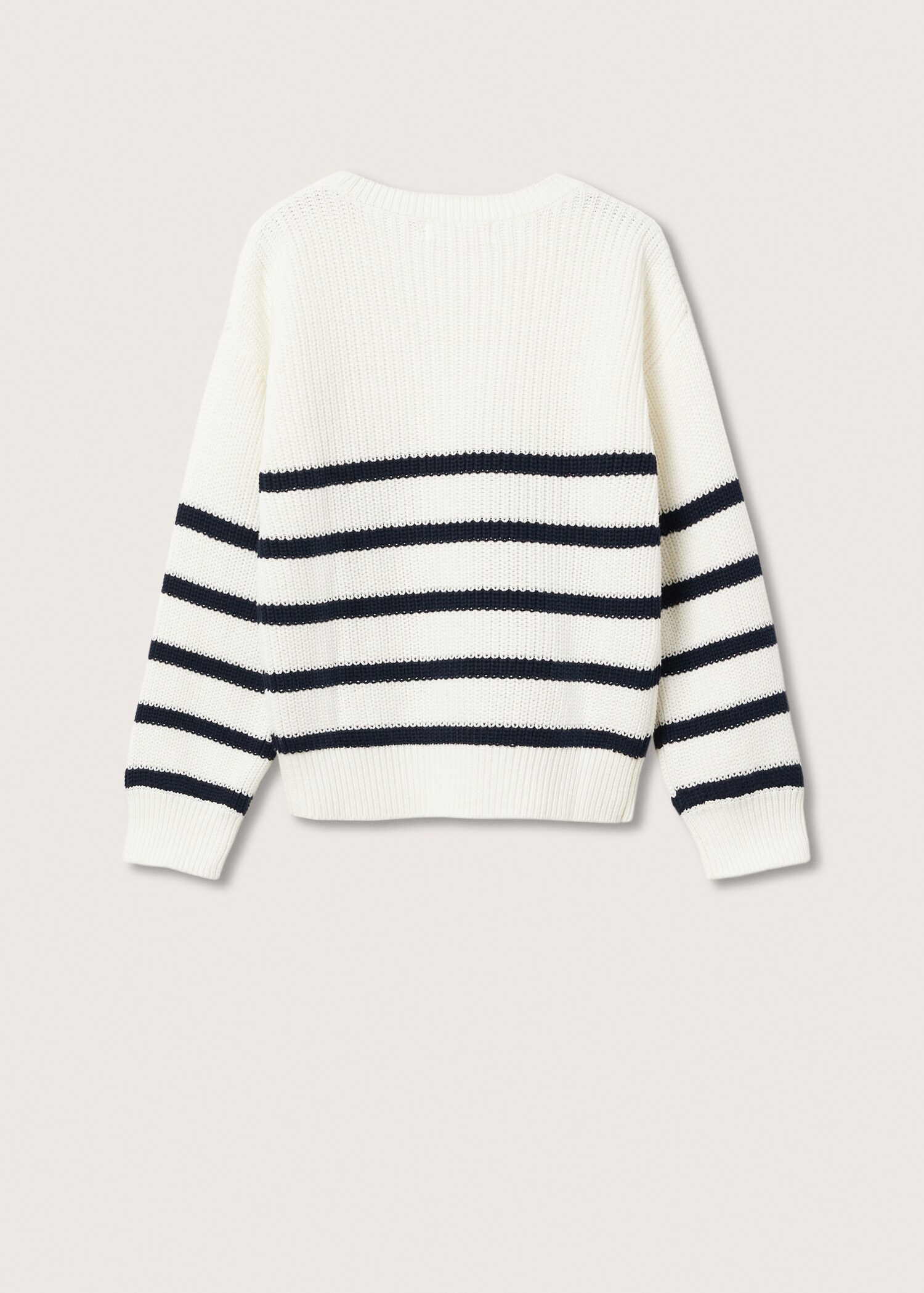 Striped knit sweater - Reverse of the article