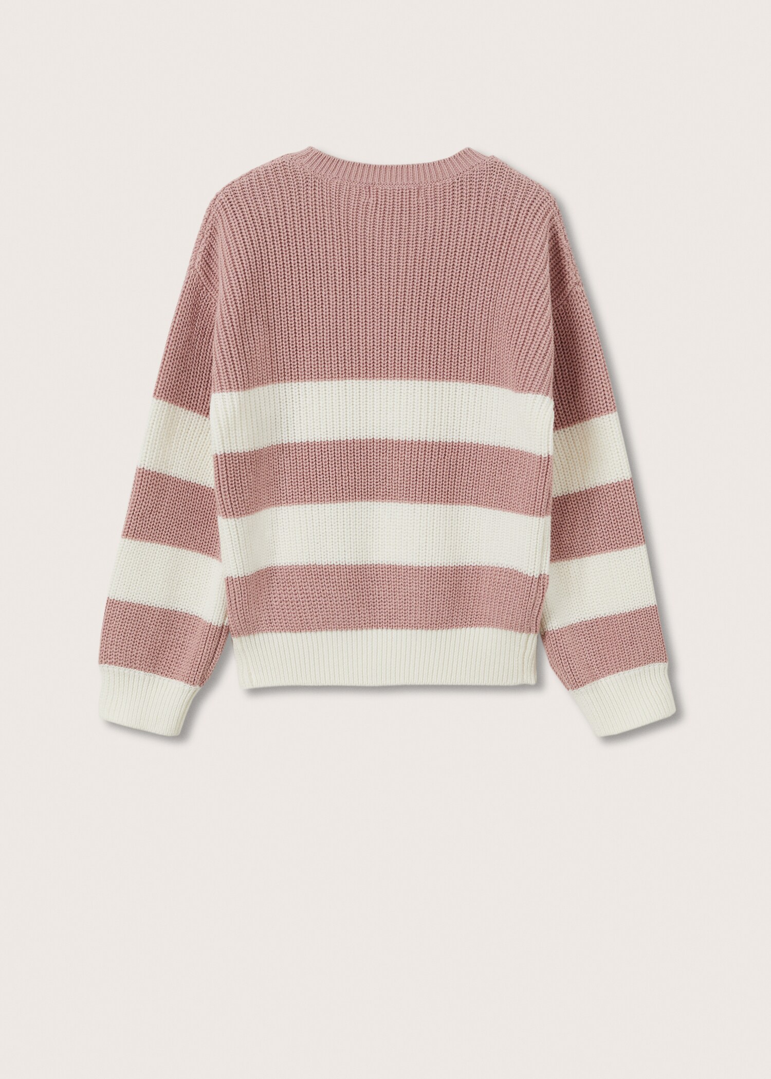 Striped knit sweater - Reverse of the article