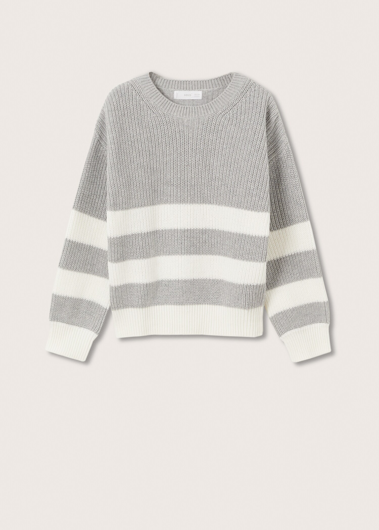 Striped knit sweater - Article without model