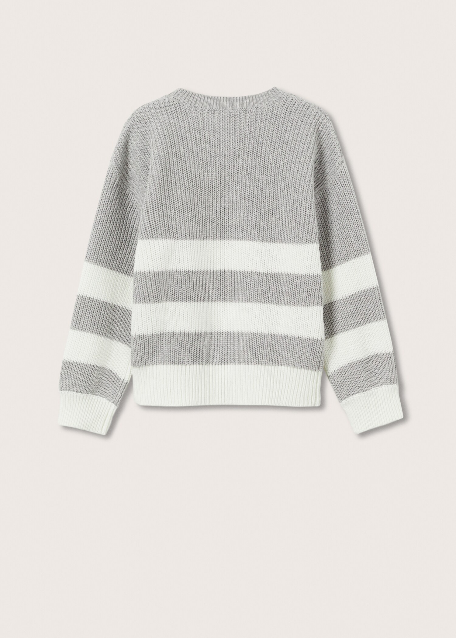 Striped knit sweater - Reverse of the article