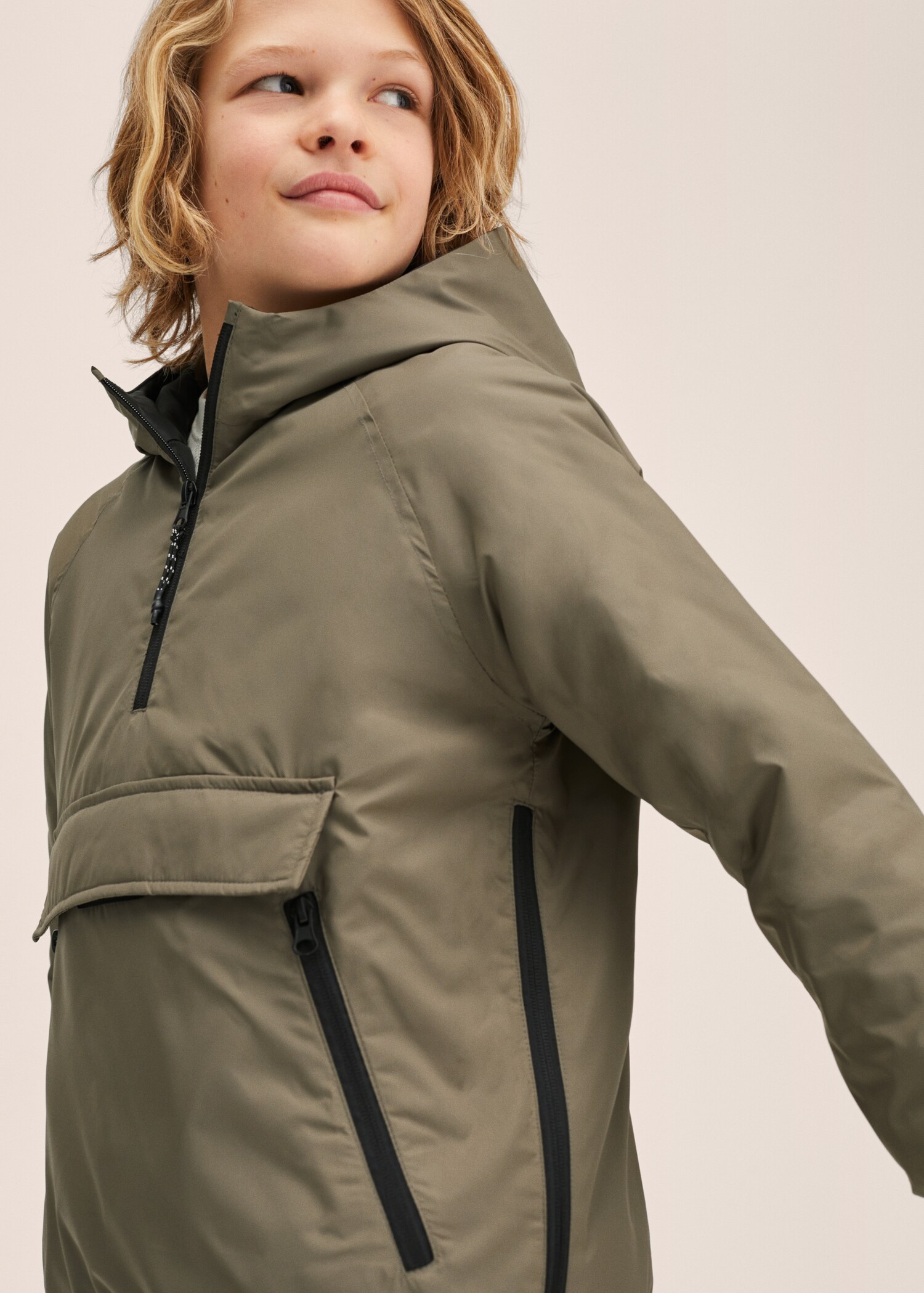 Prošívaná bunda anorak s kapsami - Detail zboží 3