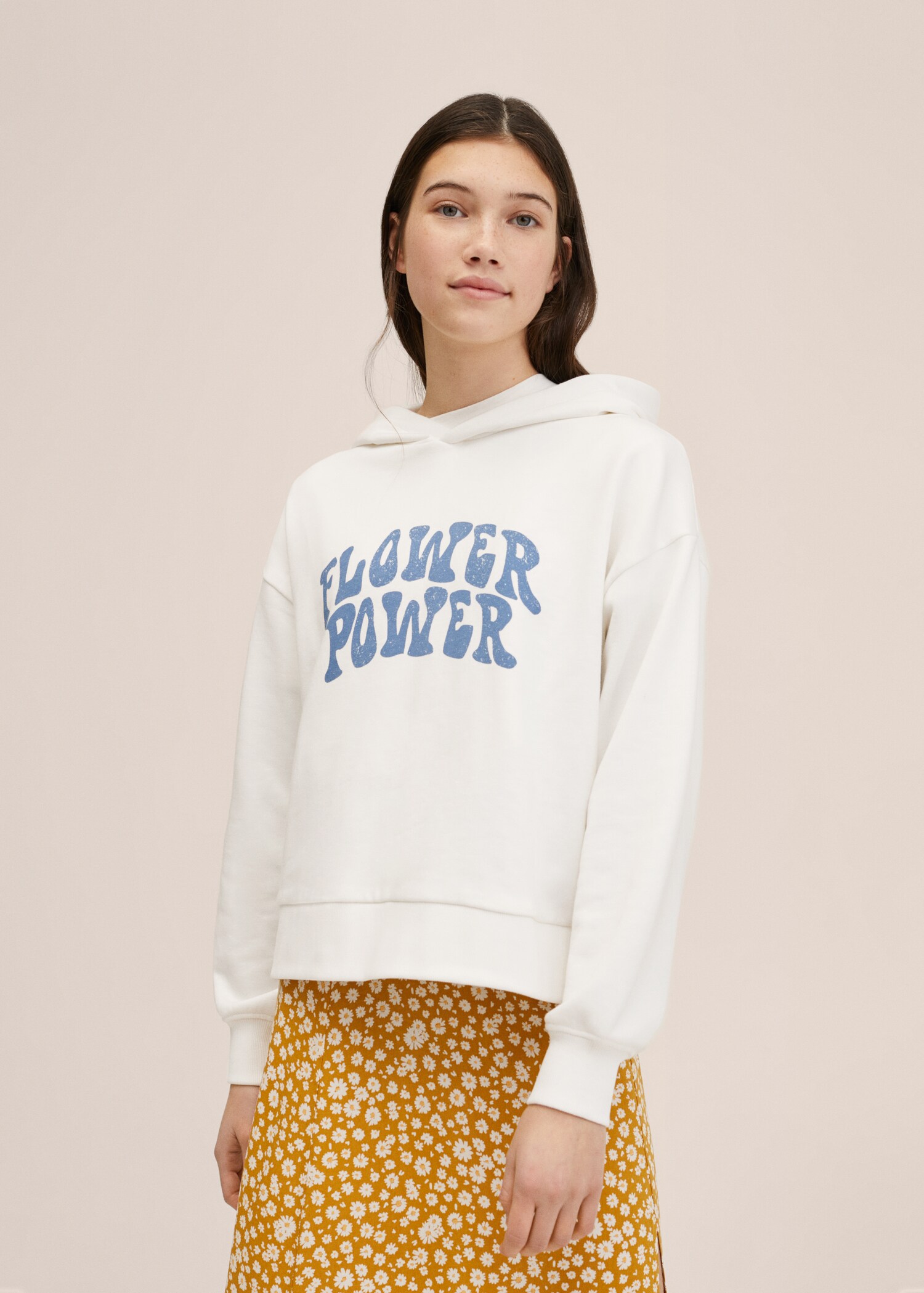 Printed cotton sweatshirt - Medium plane