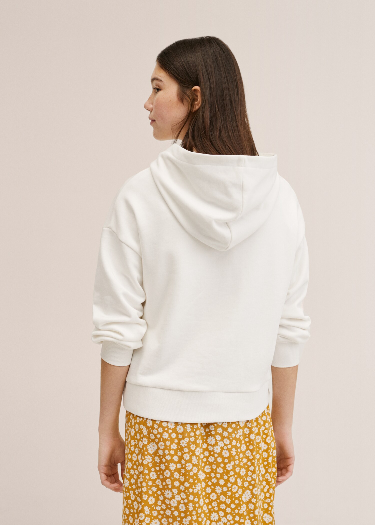 Printed cotton sweatshirt - Reverse of the article