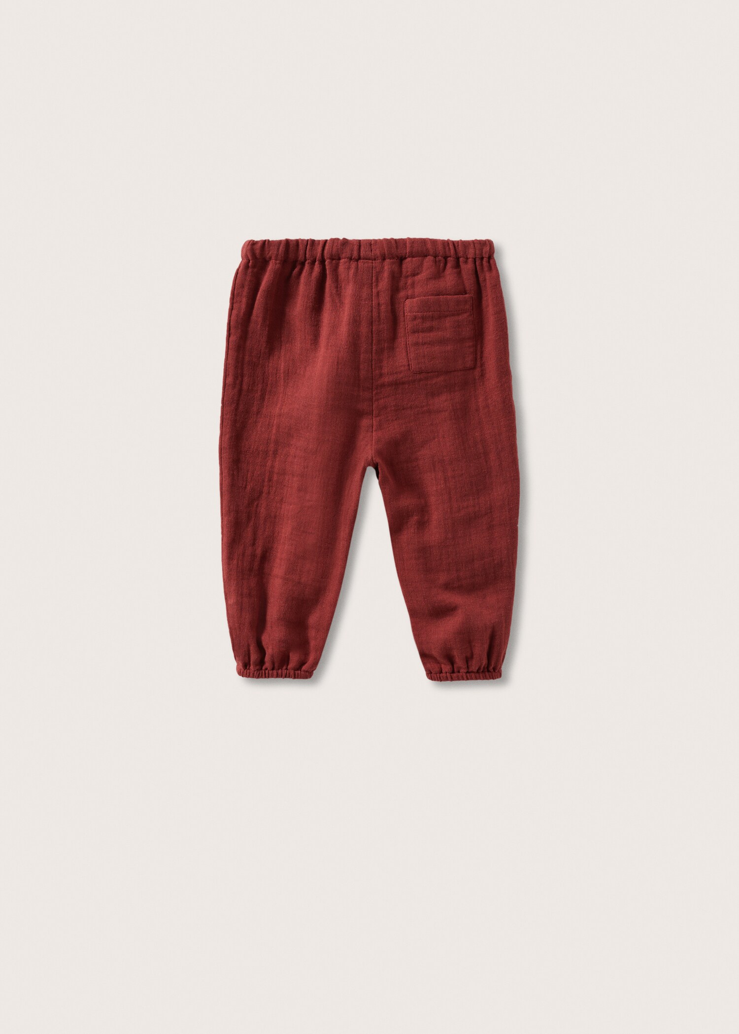 Slouchy cotton trousers - Reverse of the article