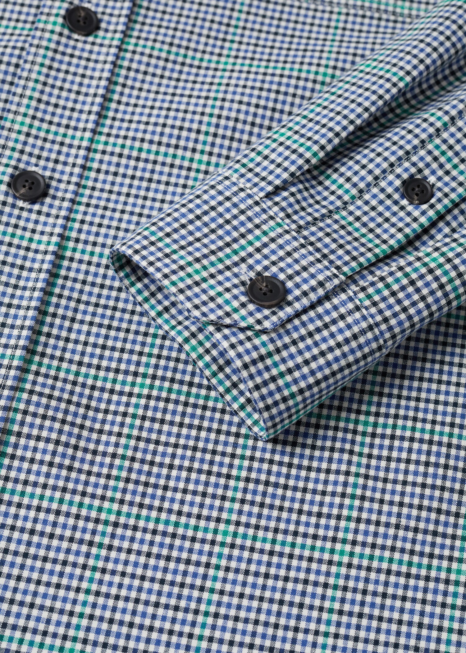 Kostkovaná bavlněná košile - Detail zboží 7