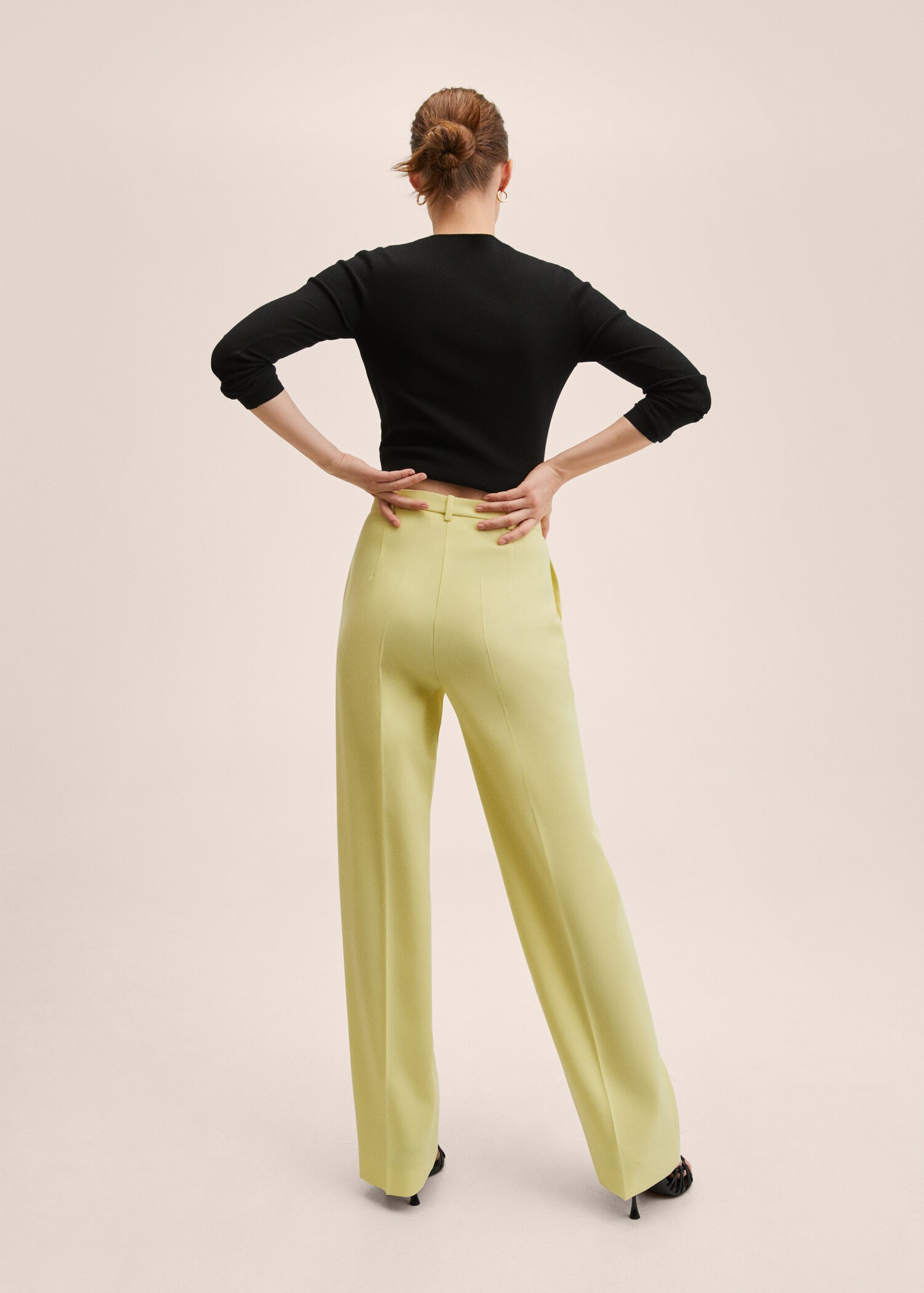 Straight suit pants - Reverse of the article