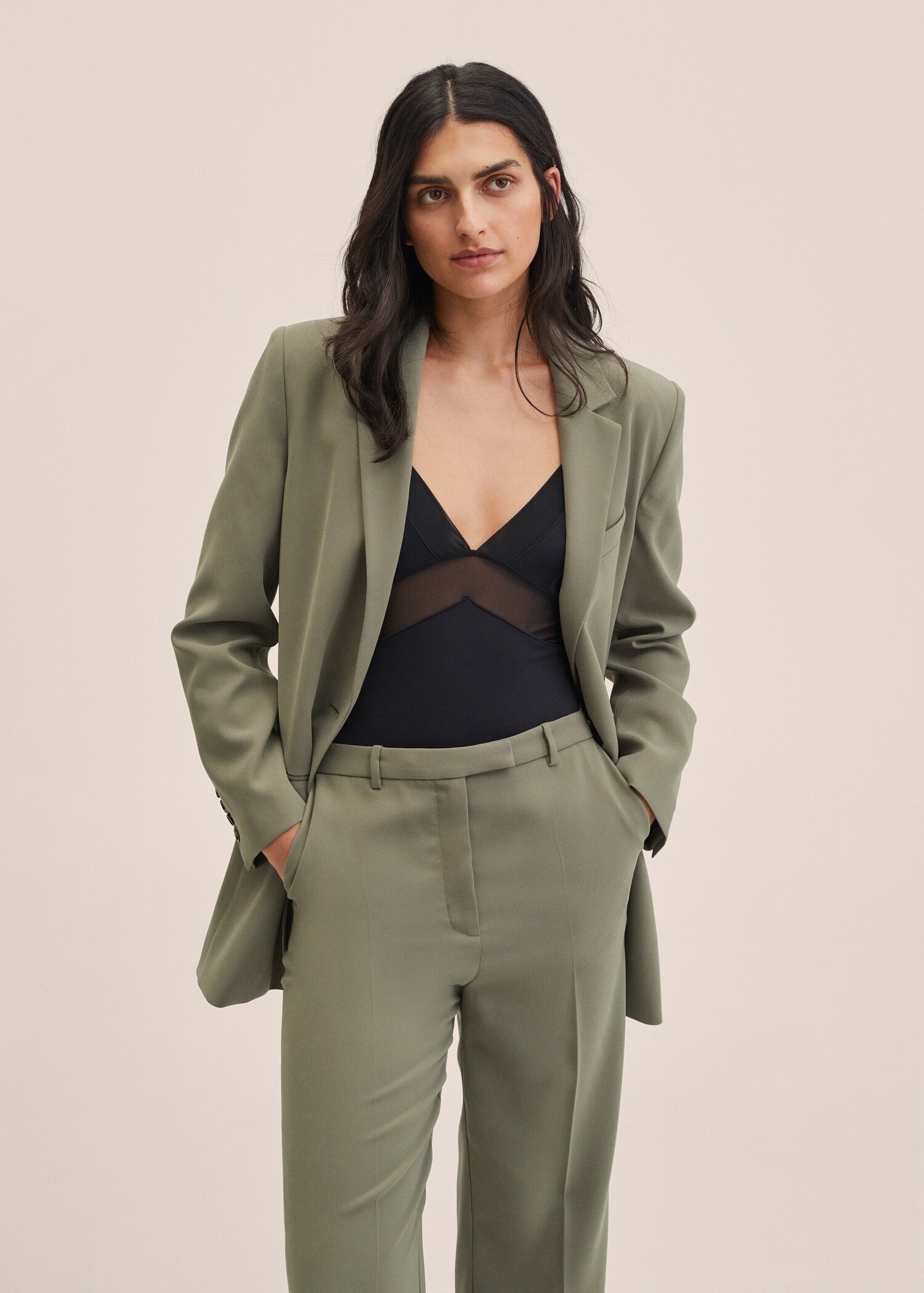 Straight suit pants - Details of the article 1