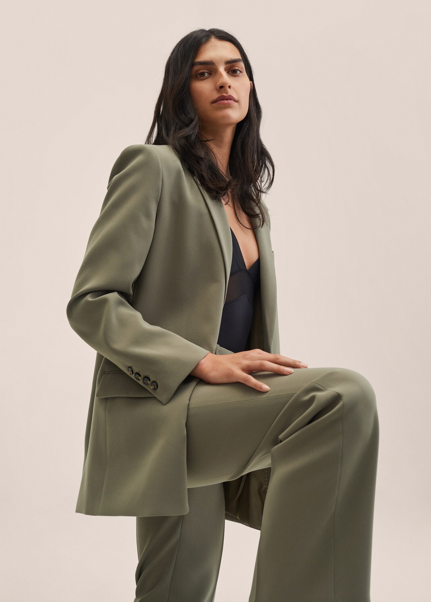 Straight suit pants - Details of the article 2