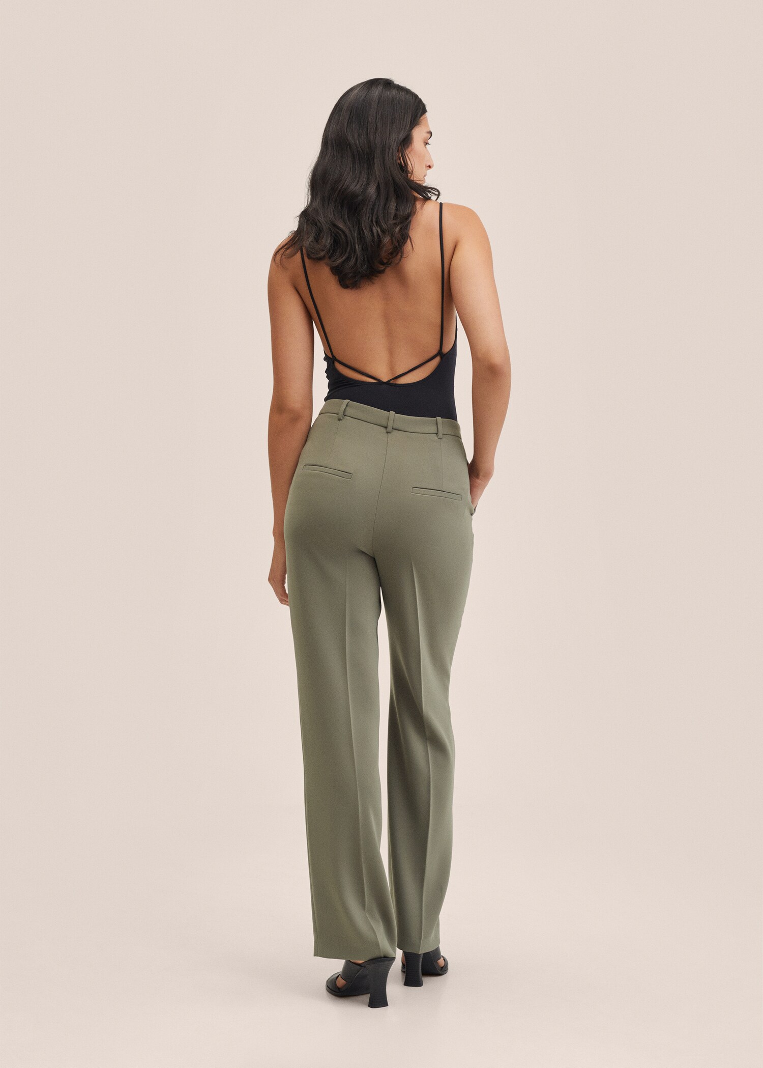 Straight suit pants - Reverse of the article