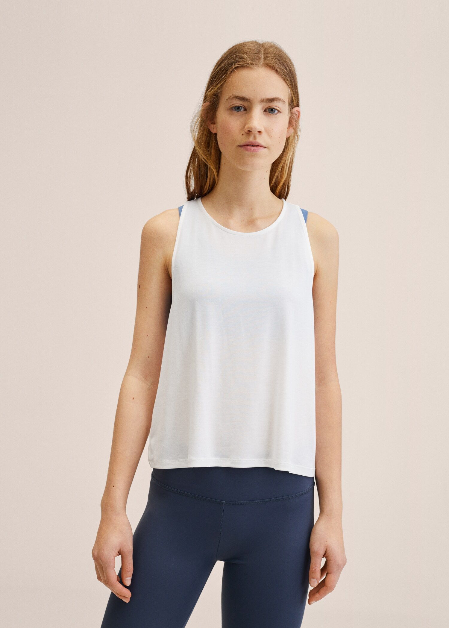 Back knot modal t-shirt - Medium plane