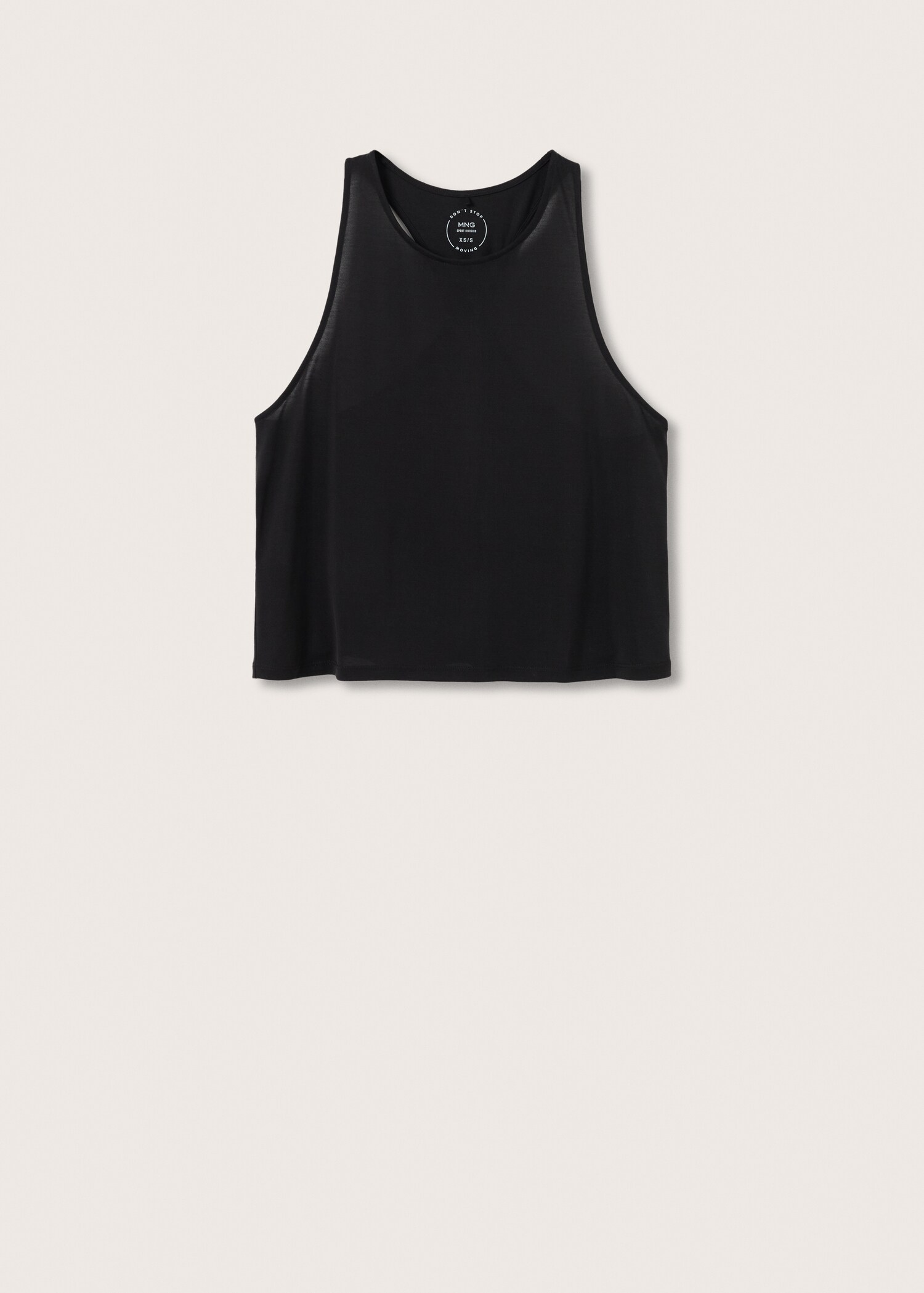 T-shirt de modal com nó nas costas - Artigo sem modelo