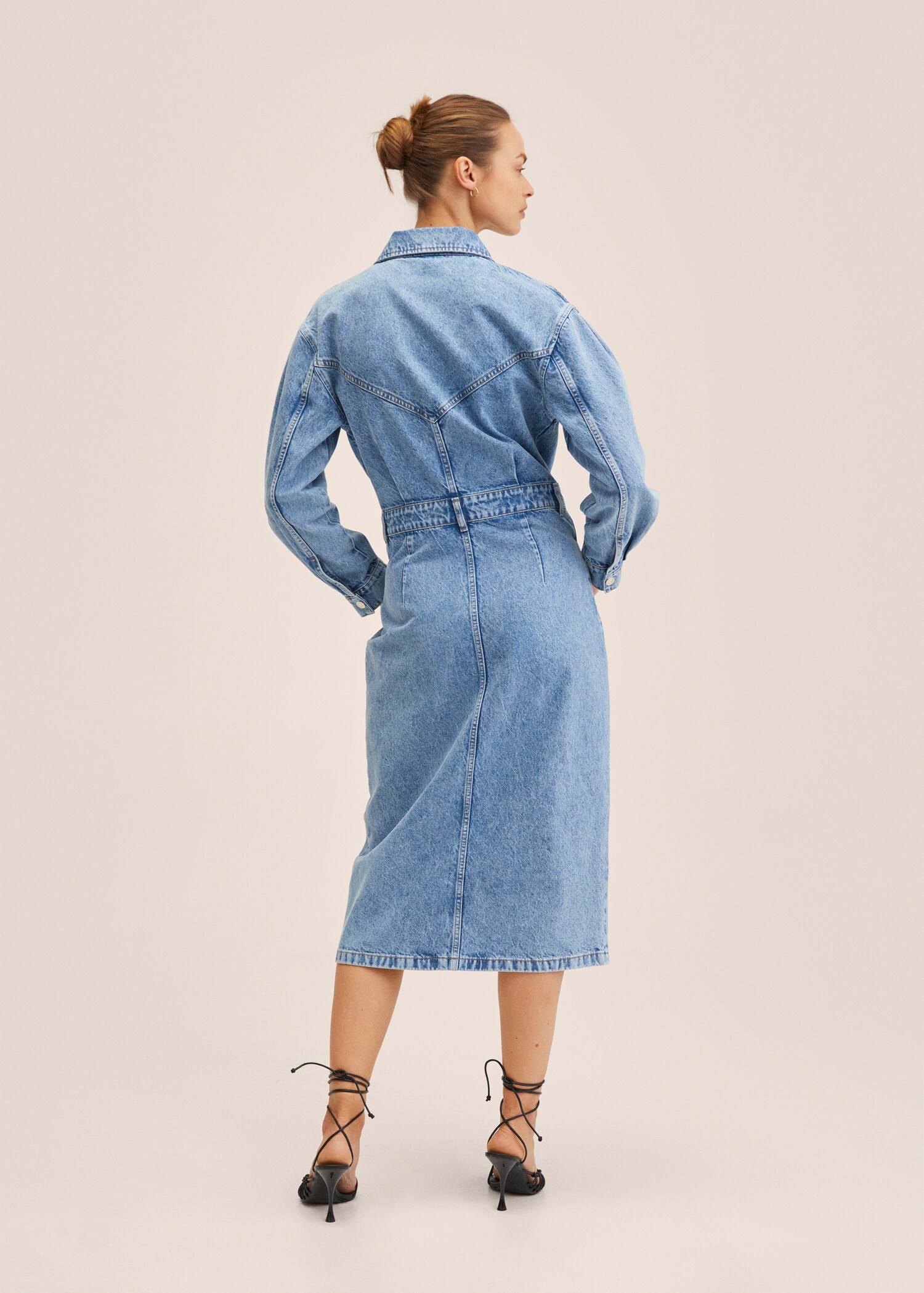 Vestido camisero vaquero - Reverso del artículo