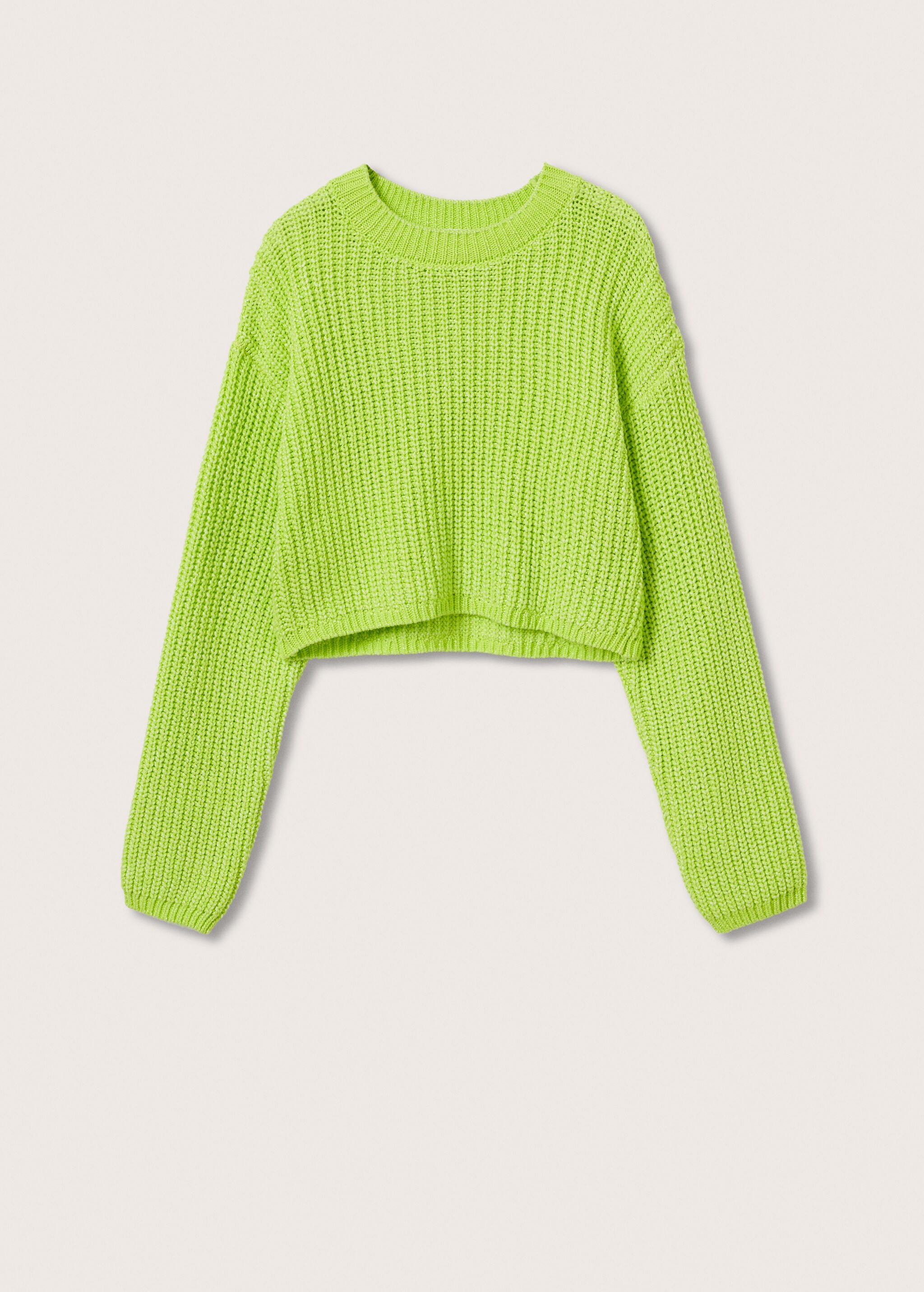 Knitted cropped sweater - Article without model