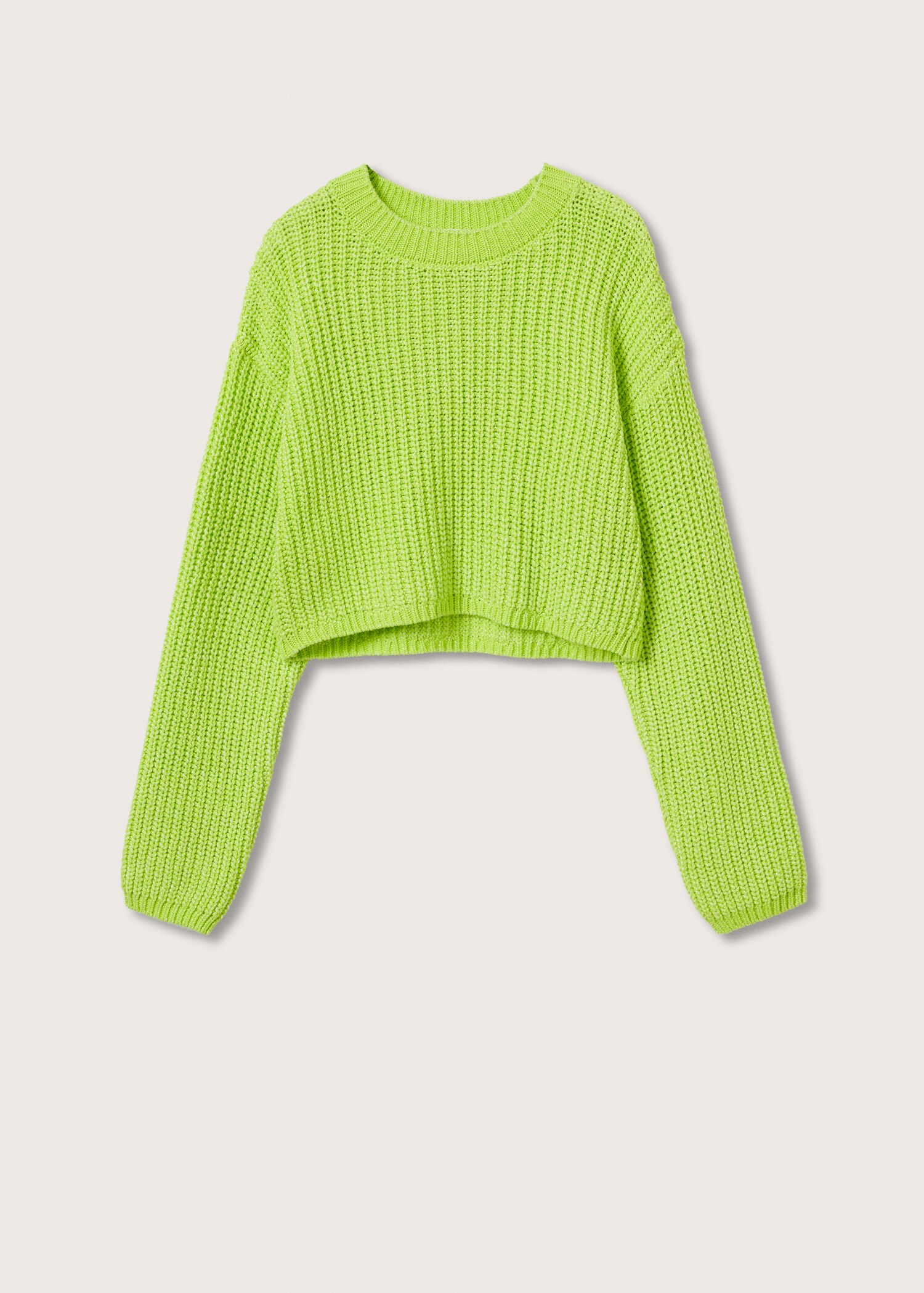 Knitted cropped sweater - Article without model