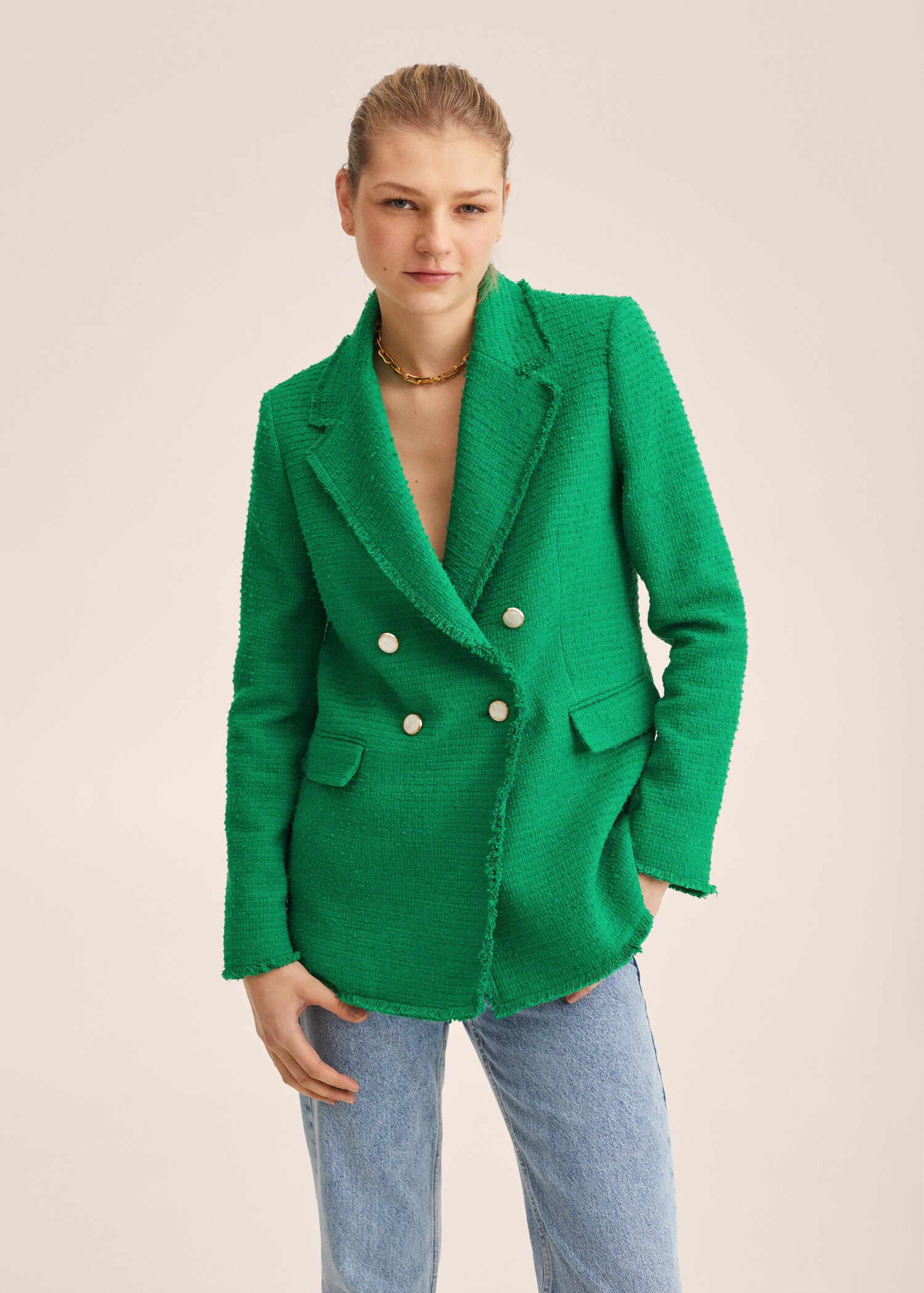 Oblekové sako slim fit - Náhled ve středové rovině
