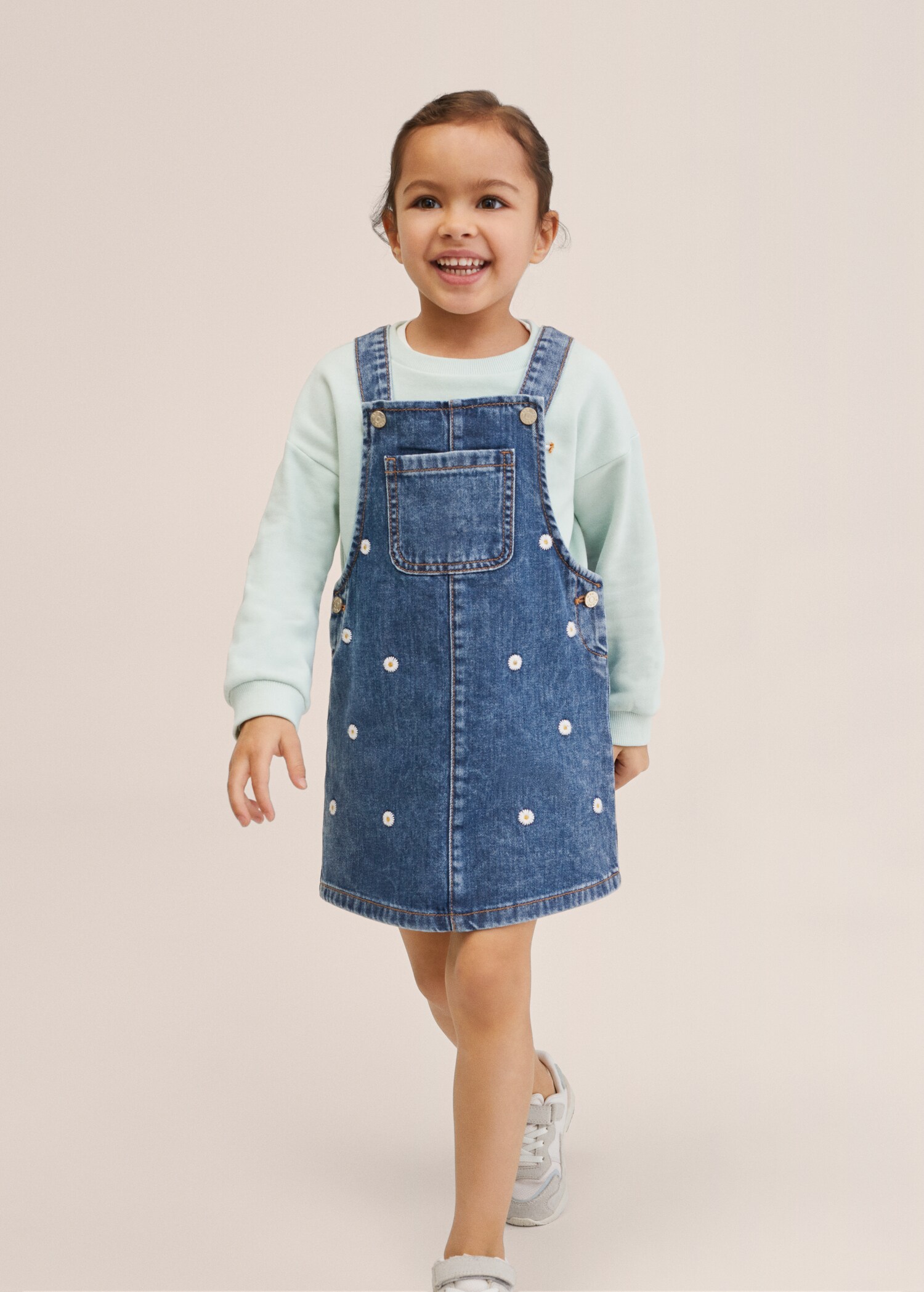 Pichi denim bordado - Plano medio