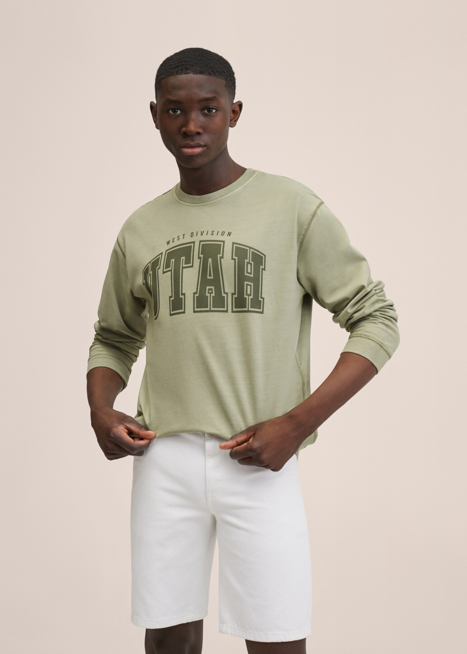 Gemustertes Baumwoll-Sweatshirt - Detail des Artikels 3