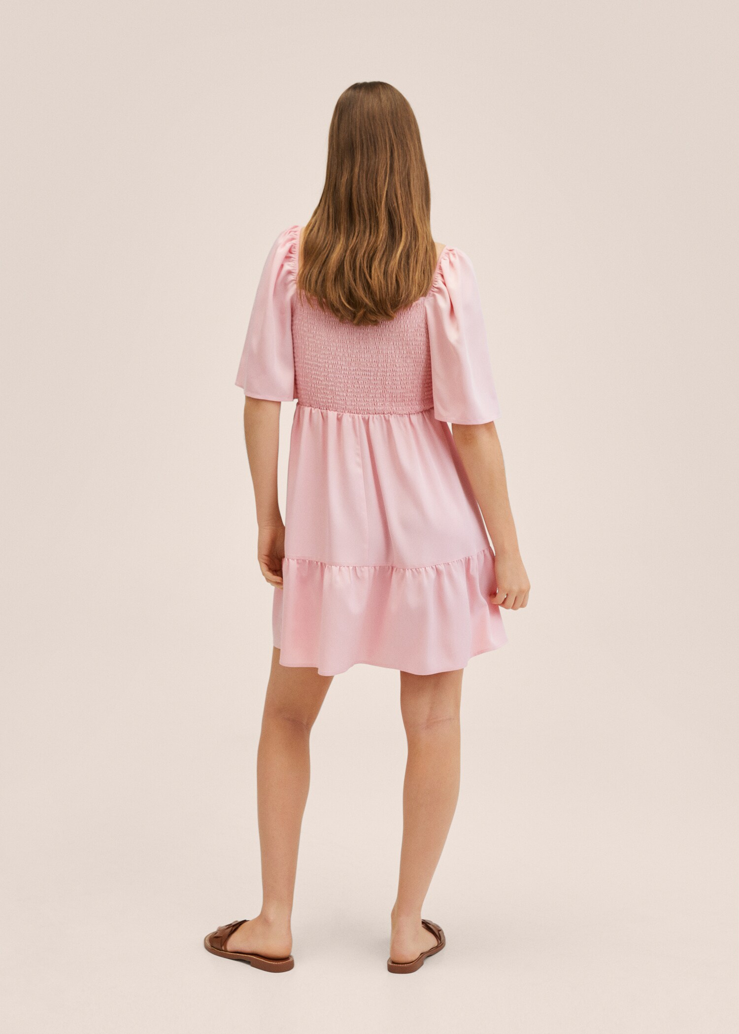 Puffed sleeves dress - Reverse of the article