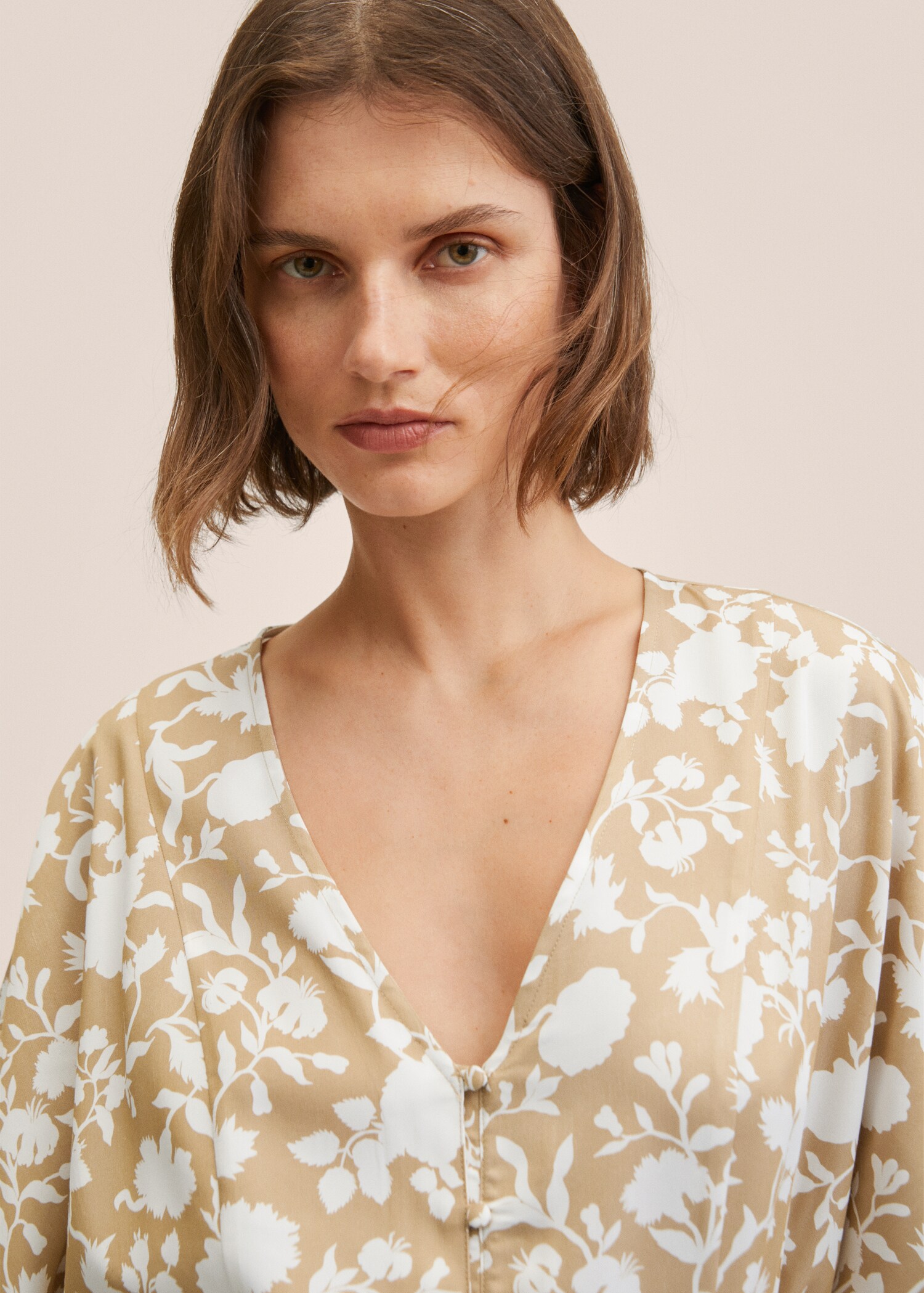 Flowy belt jumpsuit - Details of the article 1