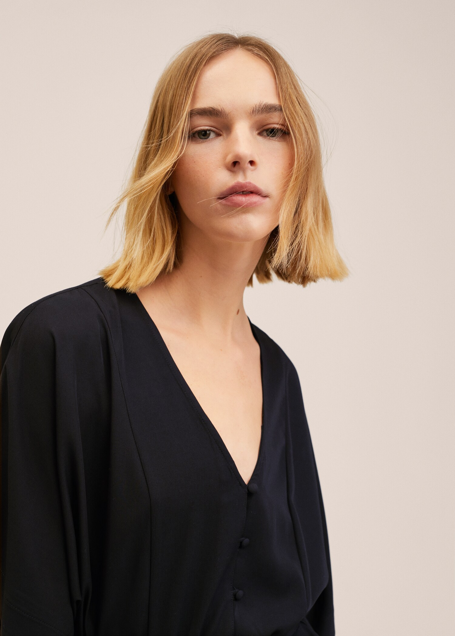 Flowy belt jumpsuit - Details of the article 1