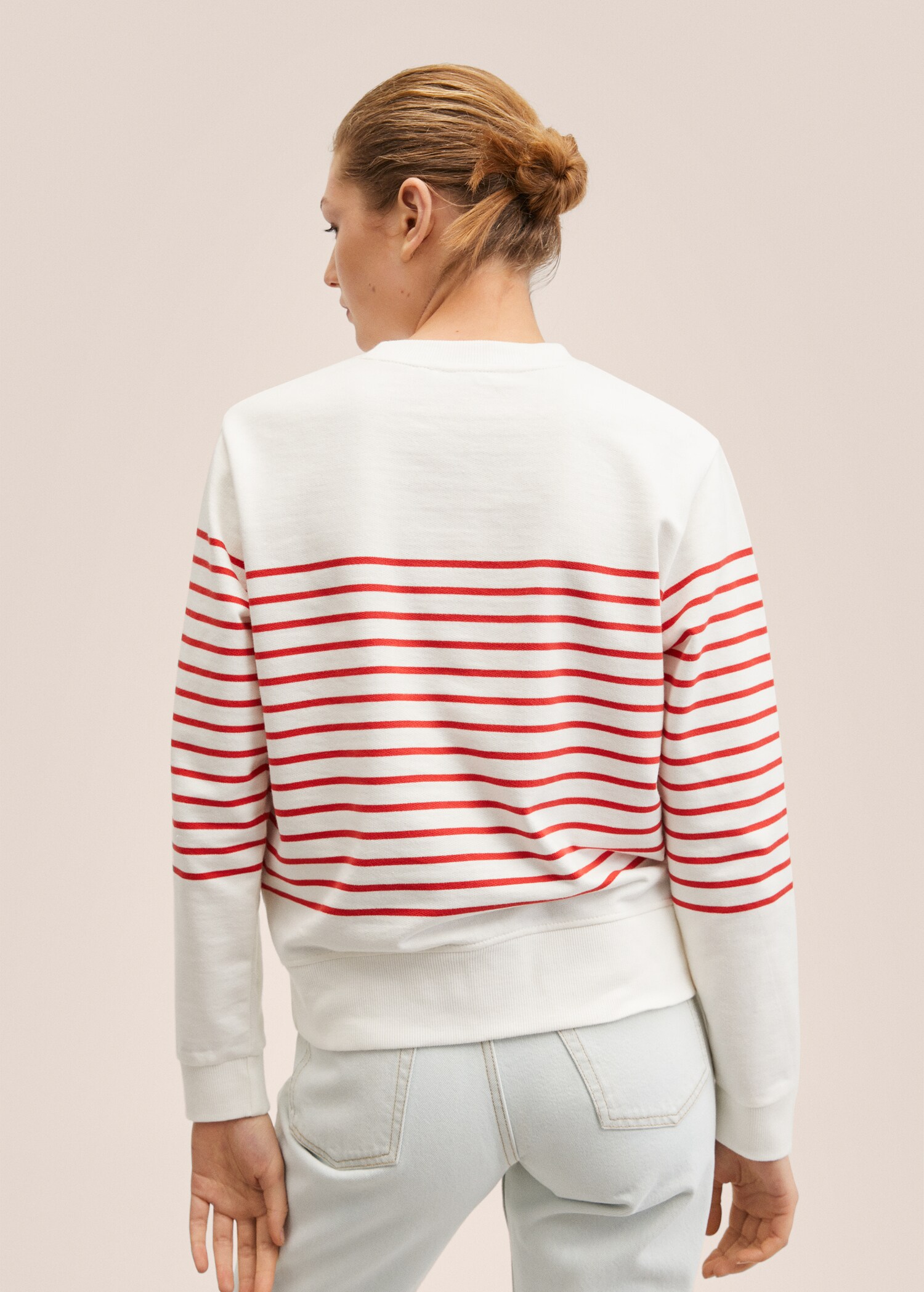 Sudadera algodón rayas - Reverso del artículo