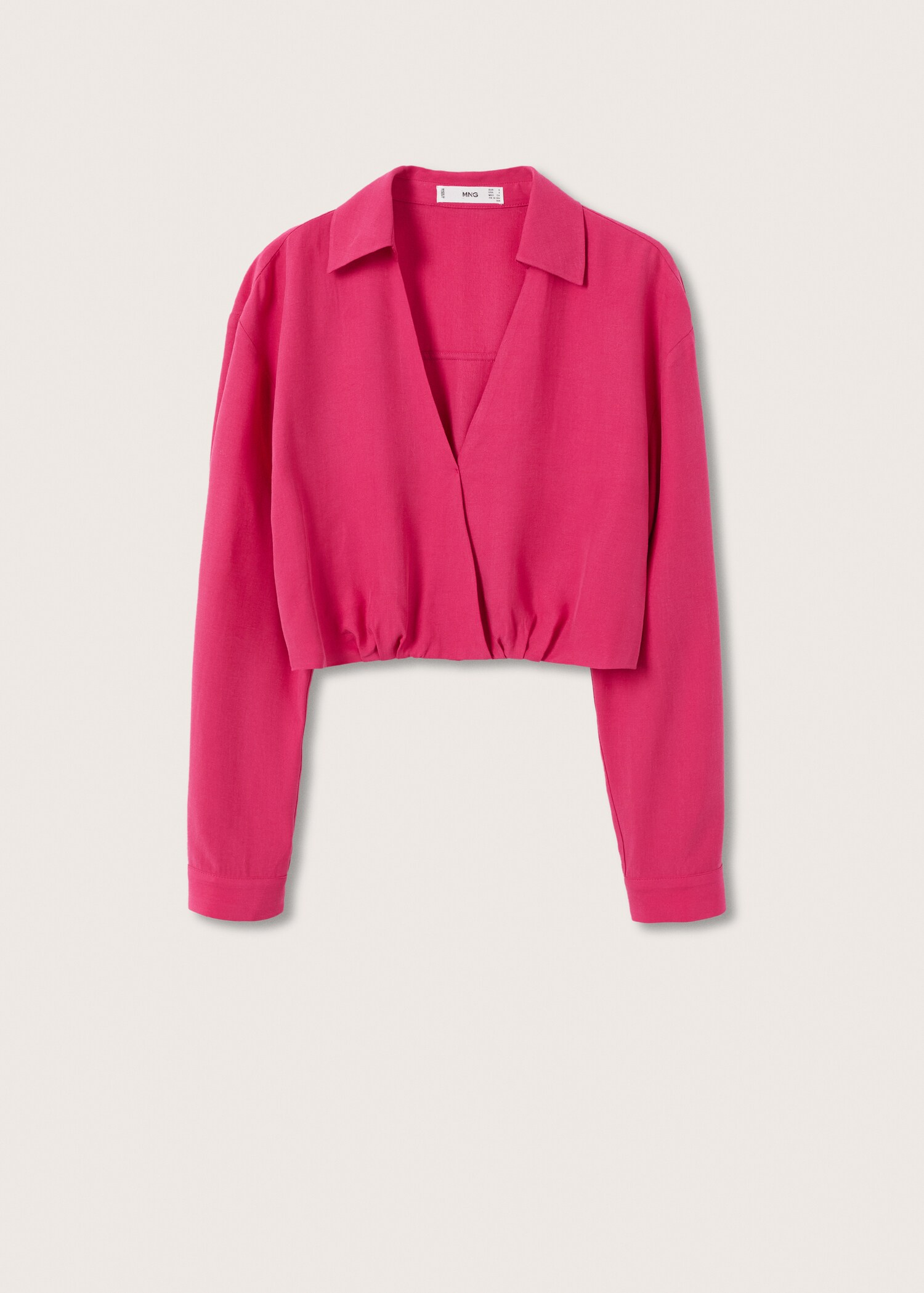 Lyocell cropped shirt - Article without model