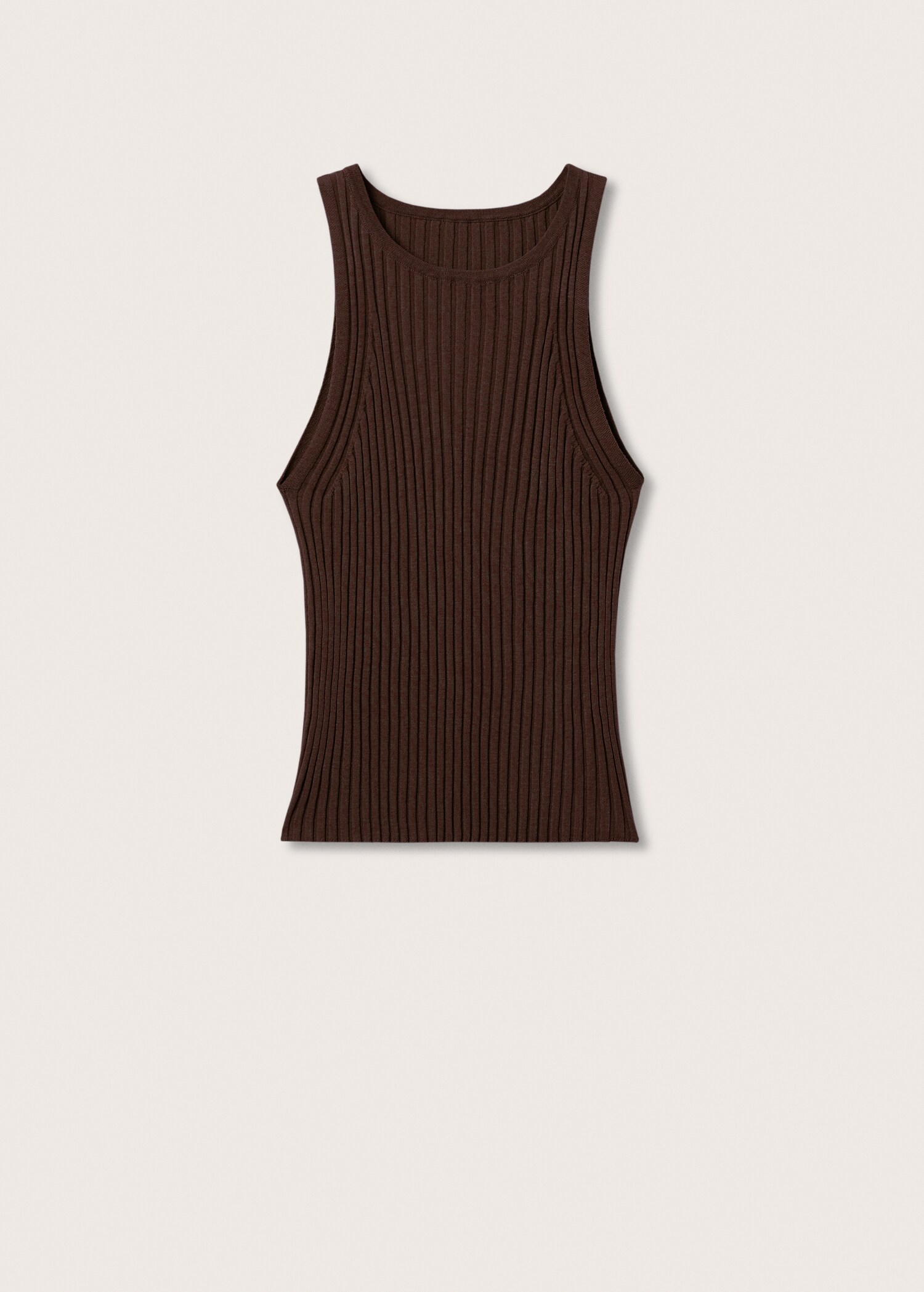 Ribbed knit top - Article without model