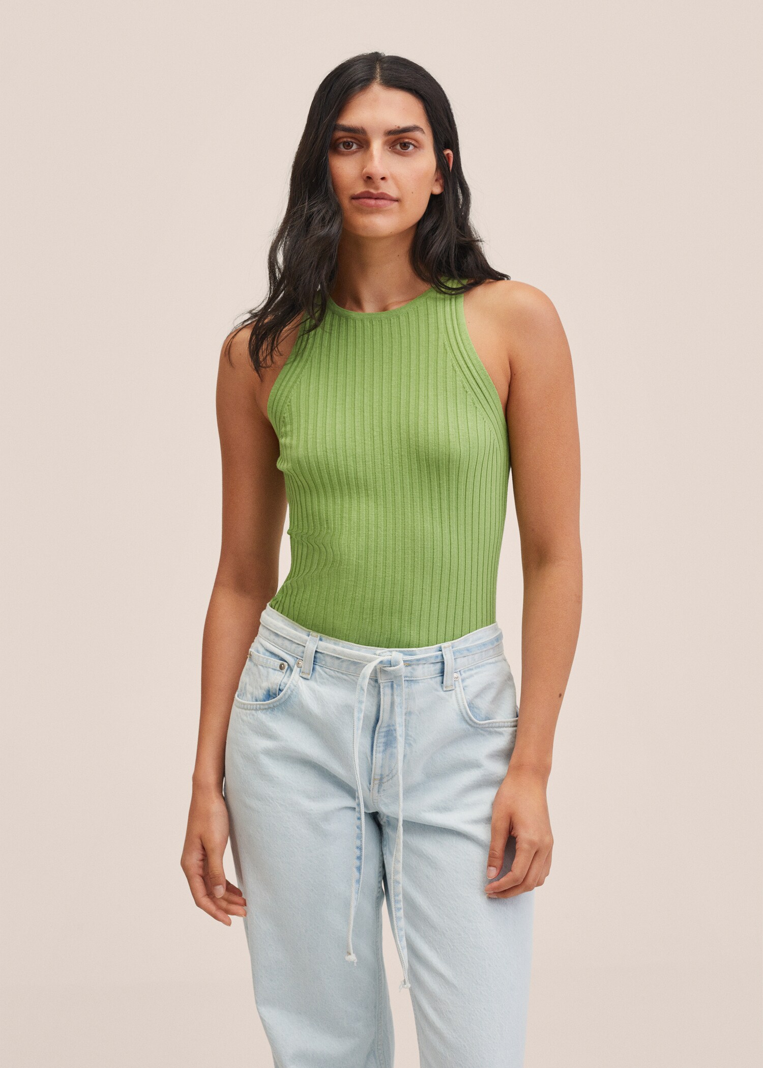 Ribbed knit top - Medium plane