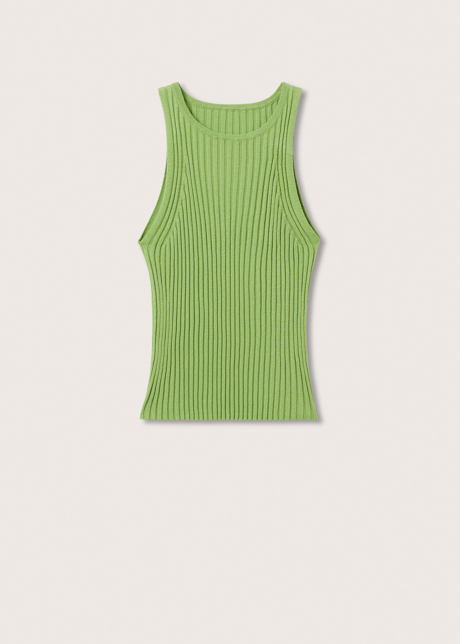 Ribbed knit top - Article without model