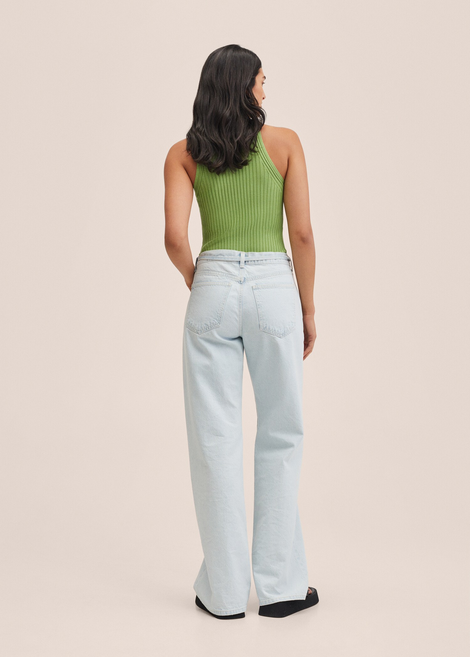 Ribbed knit top - Reverse of the article