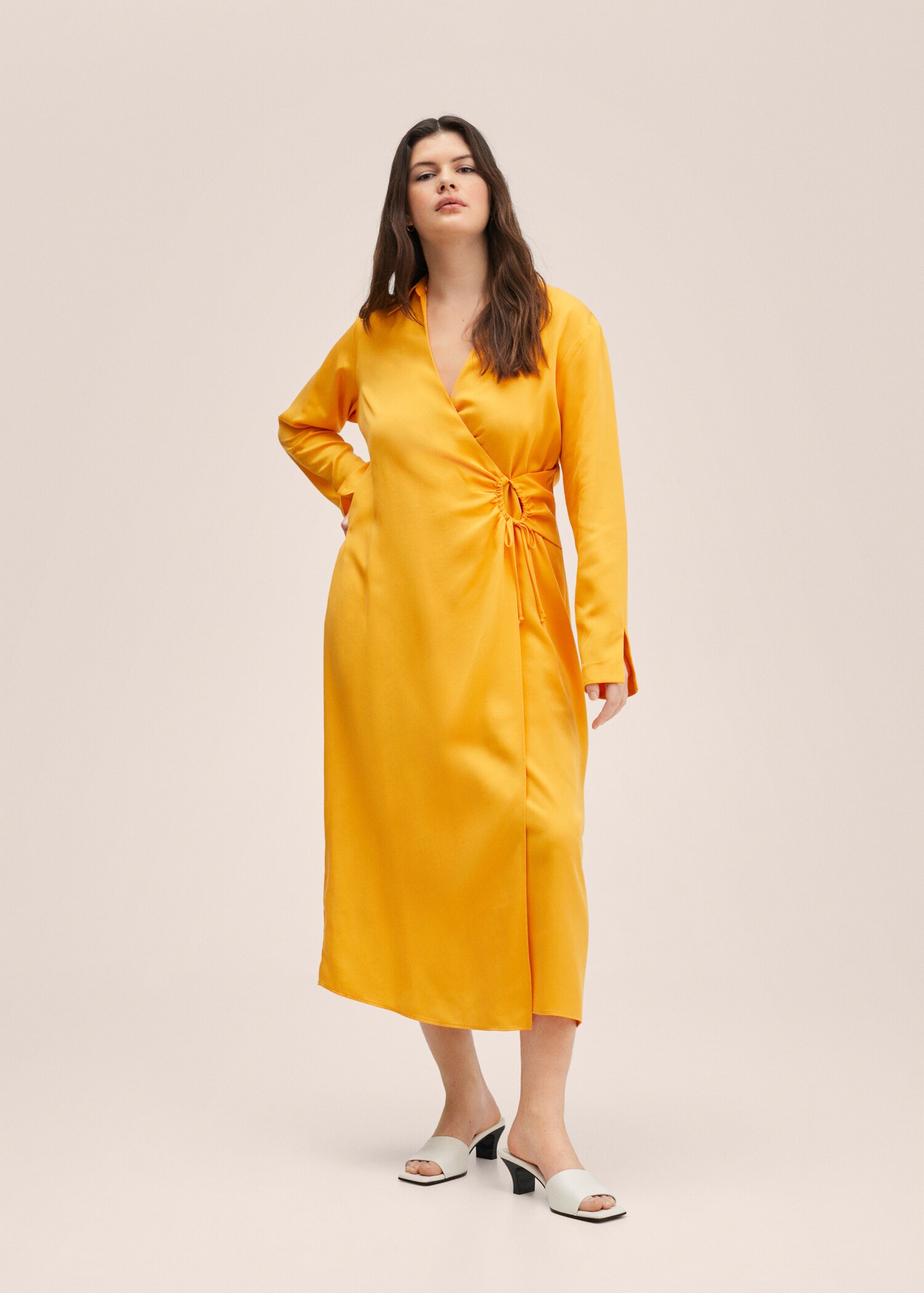 Lyocell shirt dress - Details of the article 3
