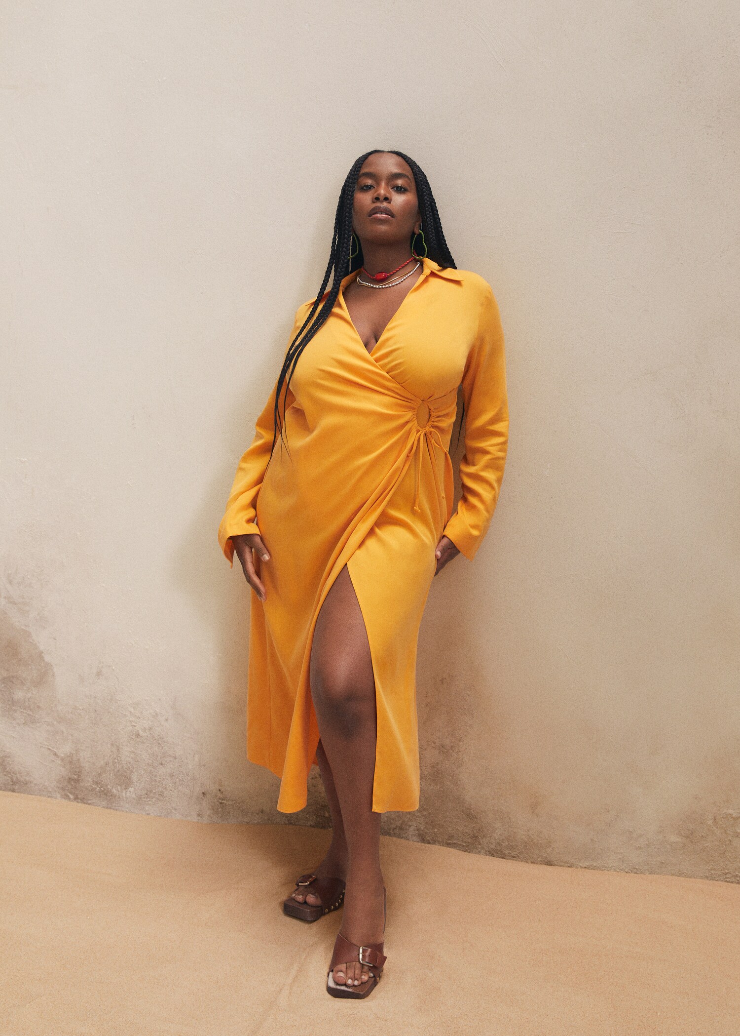 Lyocell shirt dress - Details of the article 6