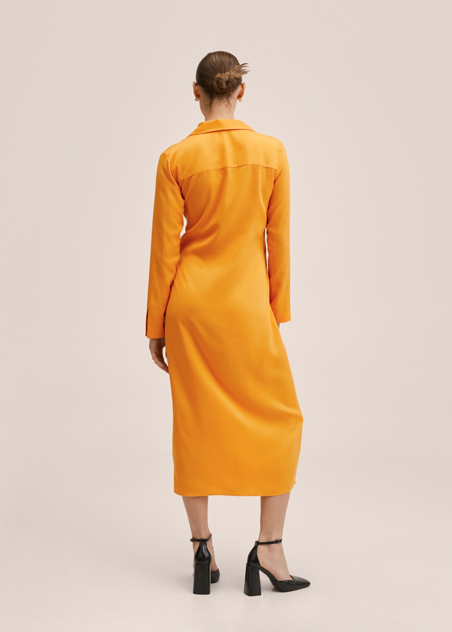 Lyocell shirt dress - Reverse of the article