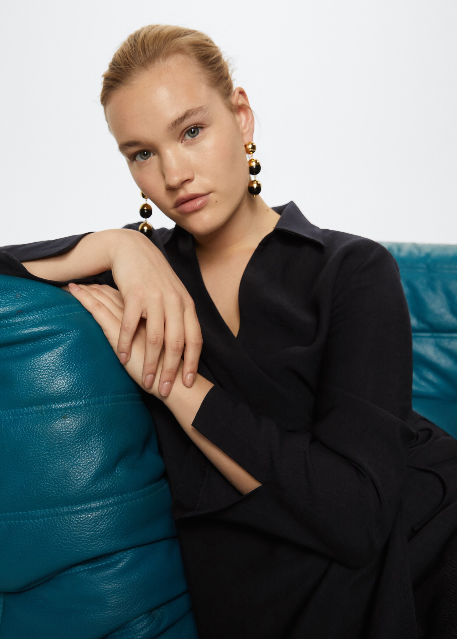 Lyocell shirt dress - Details of the article 4