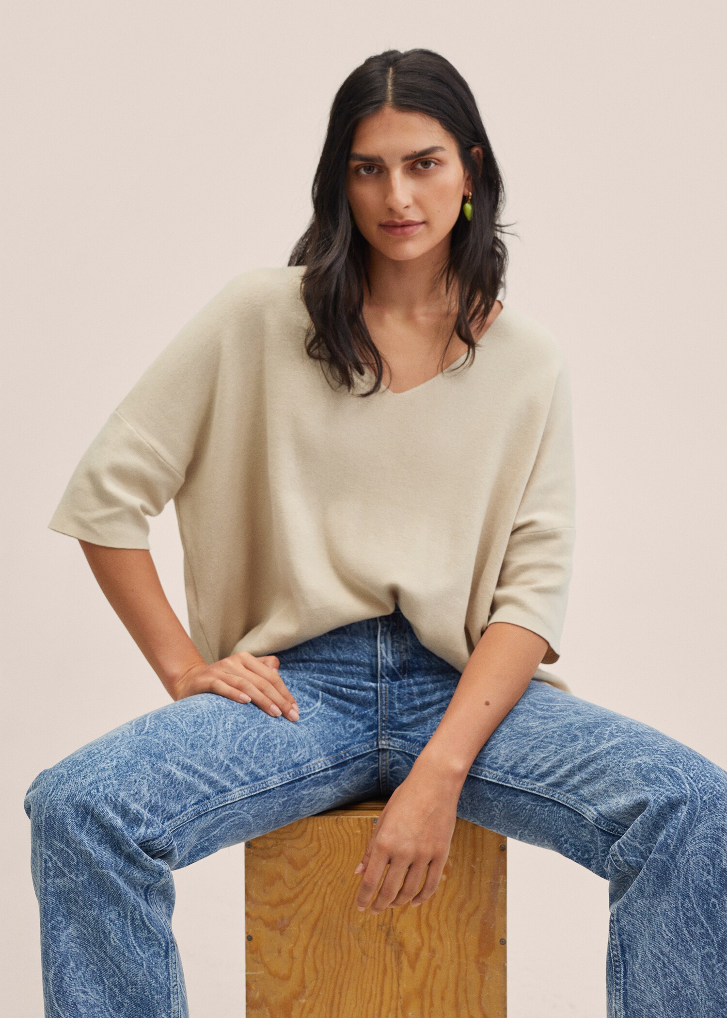 Pull-over coton oversize - Détail de l'article 1