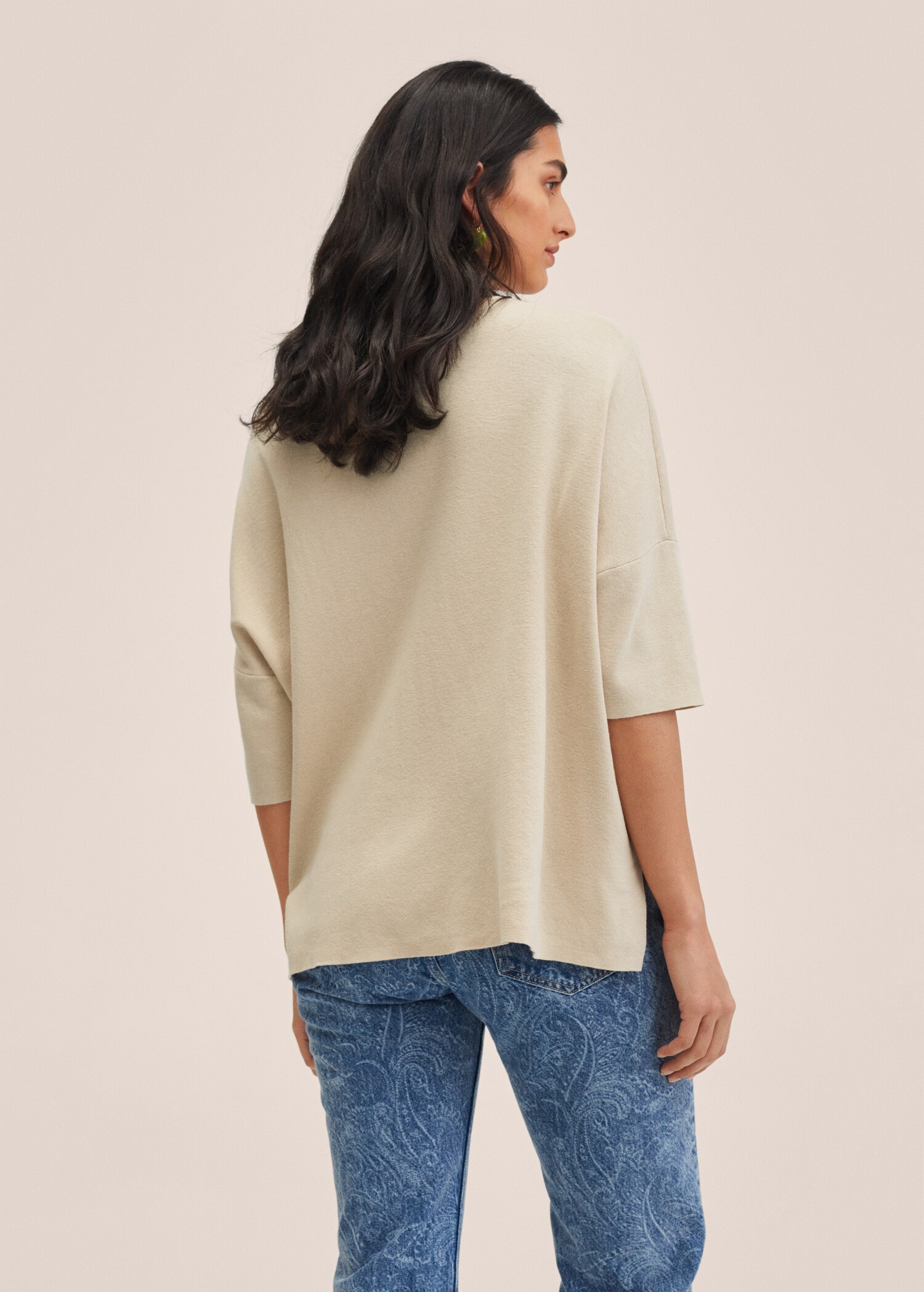 Pull-over coton oversize - Verso de l’article