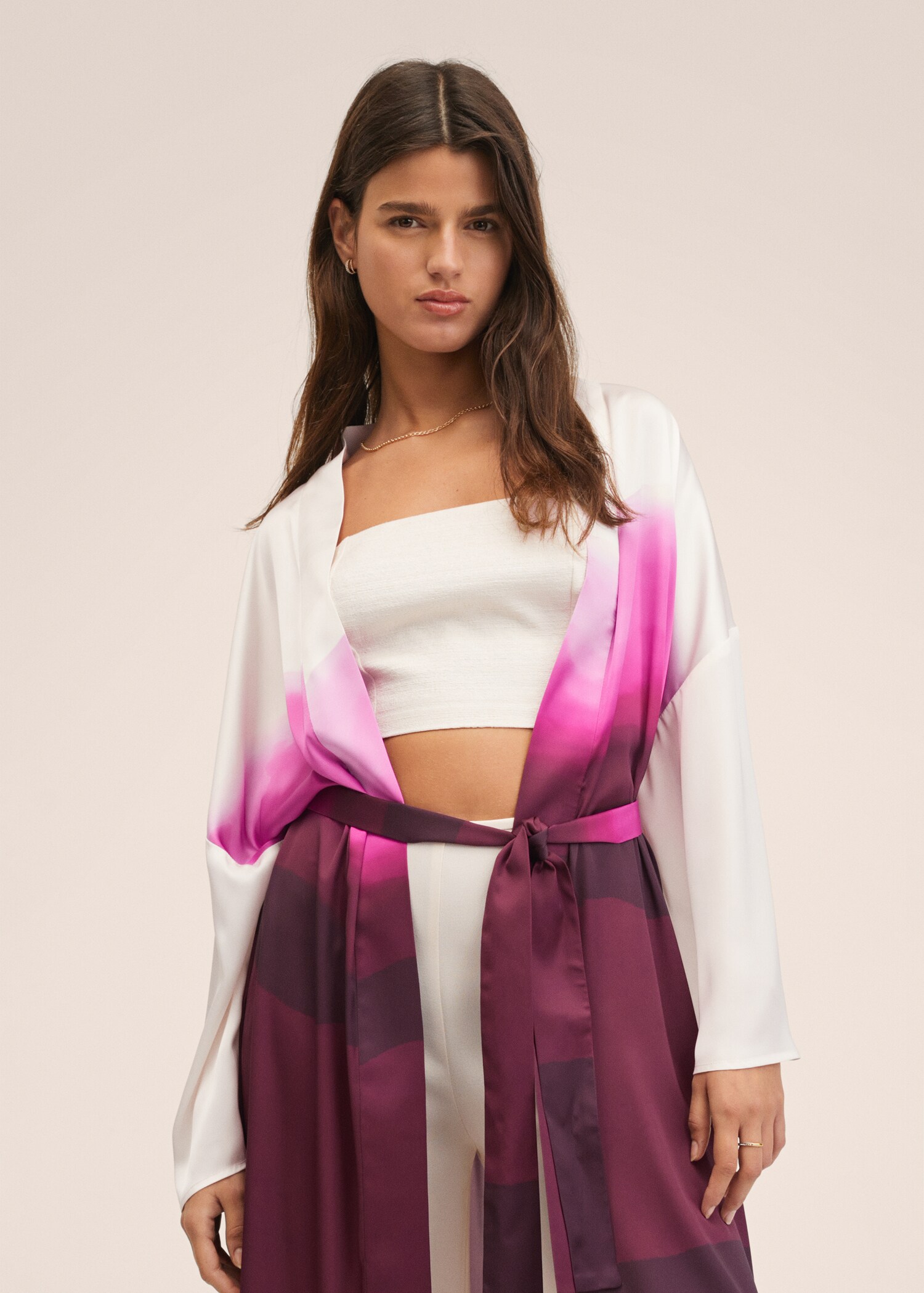 Splývavý kaftan s potiskem - Detail zboží 1