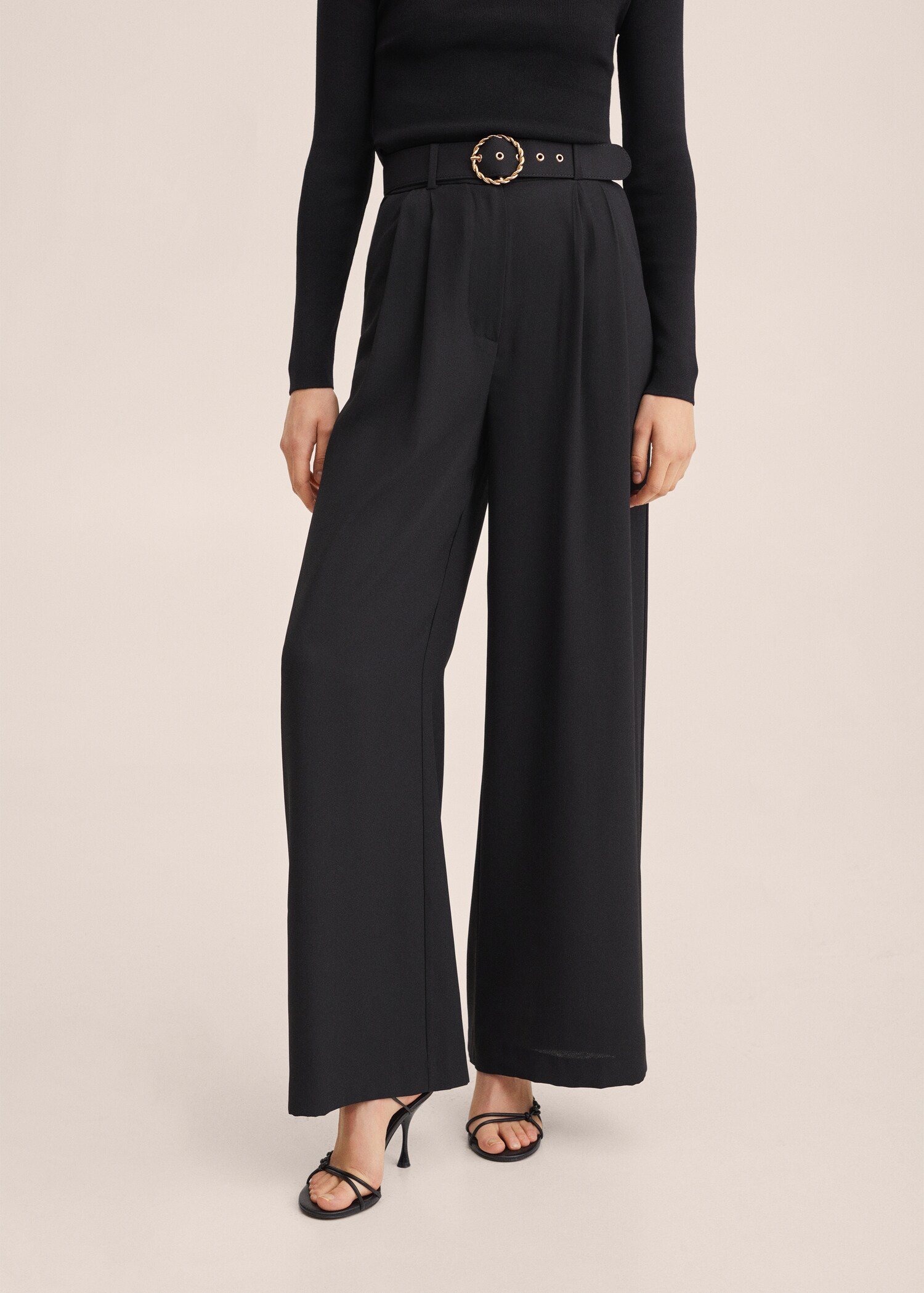 Belt palazzo trousers - Details of the article 2