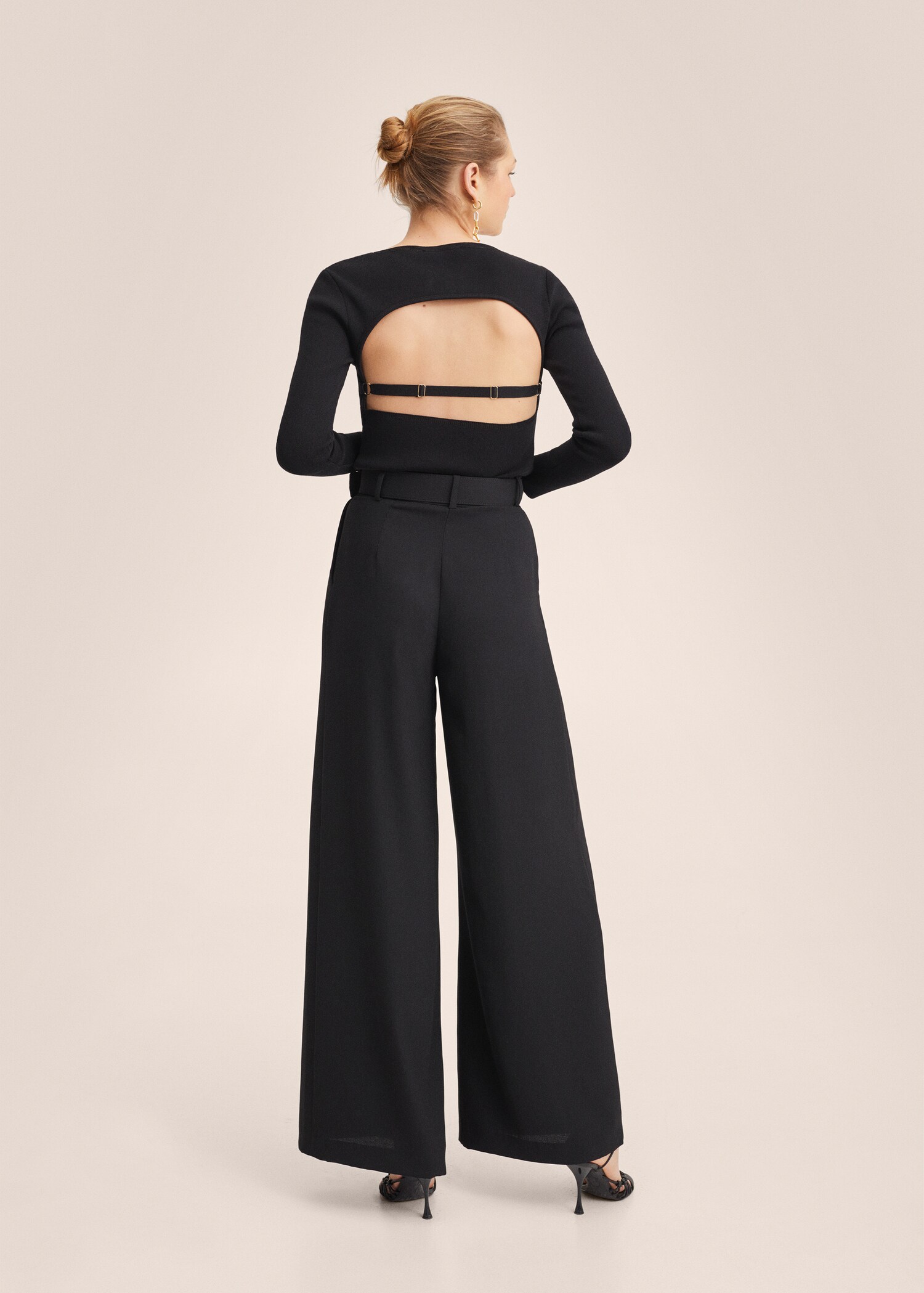 Belt palazzo trousers - Reverse of the article