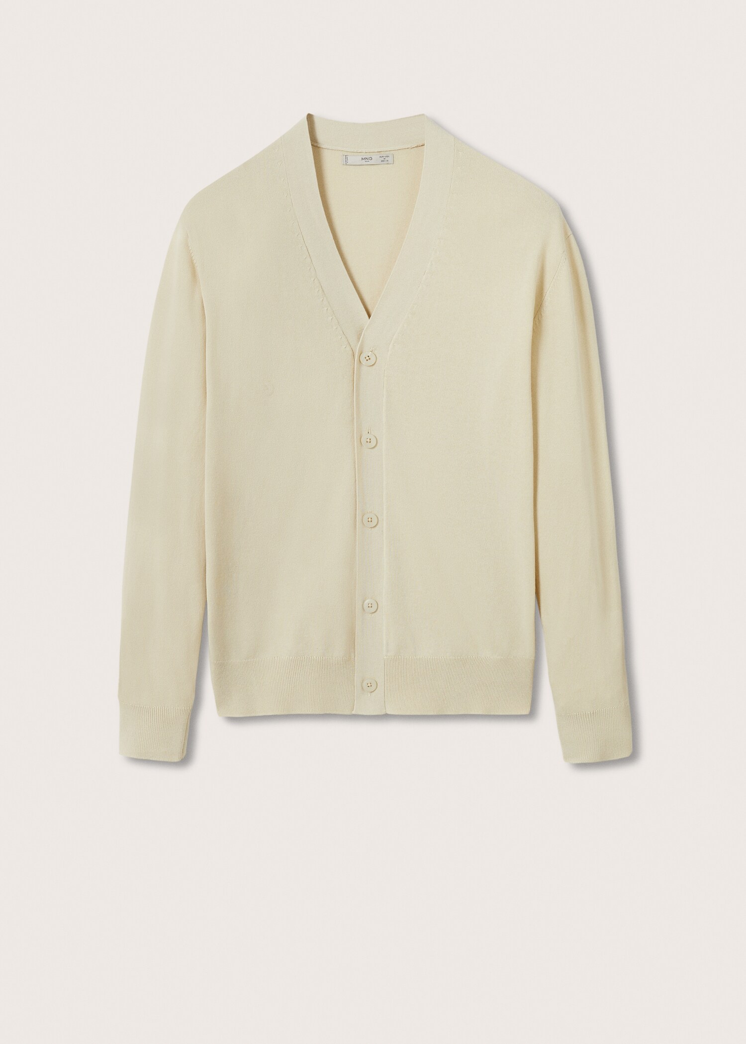 Buttoned cotton cardigan - Article without model