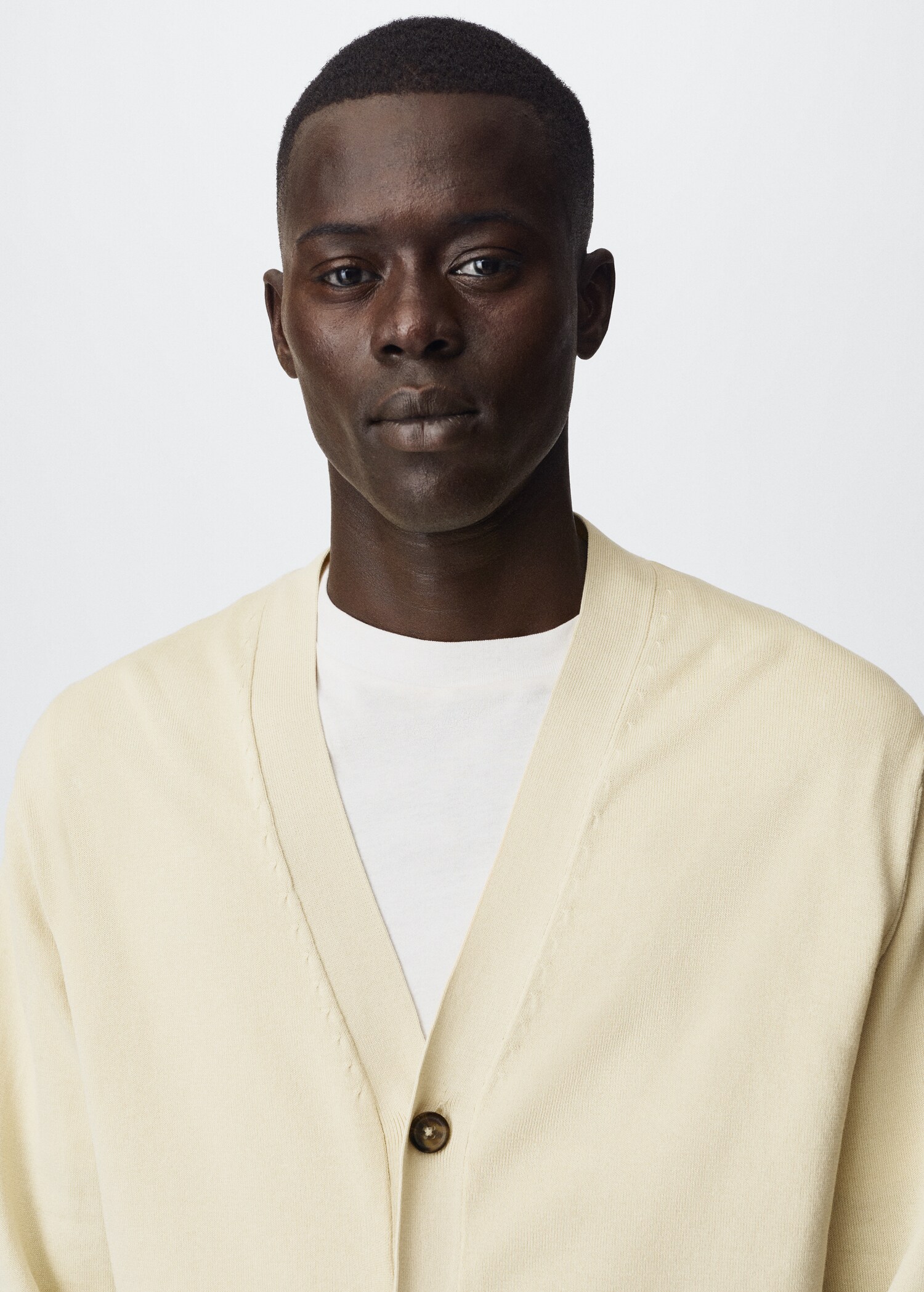 Buttoned cotton cardigan - Details of the article 1