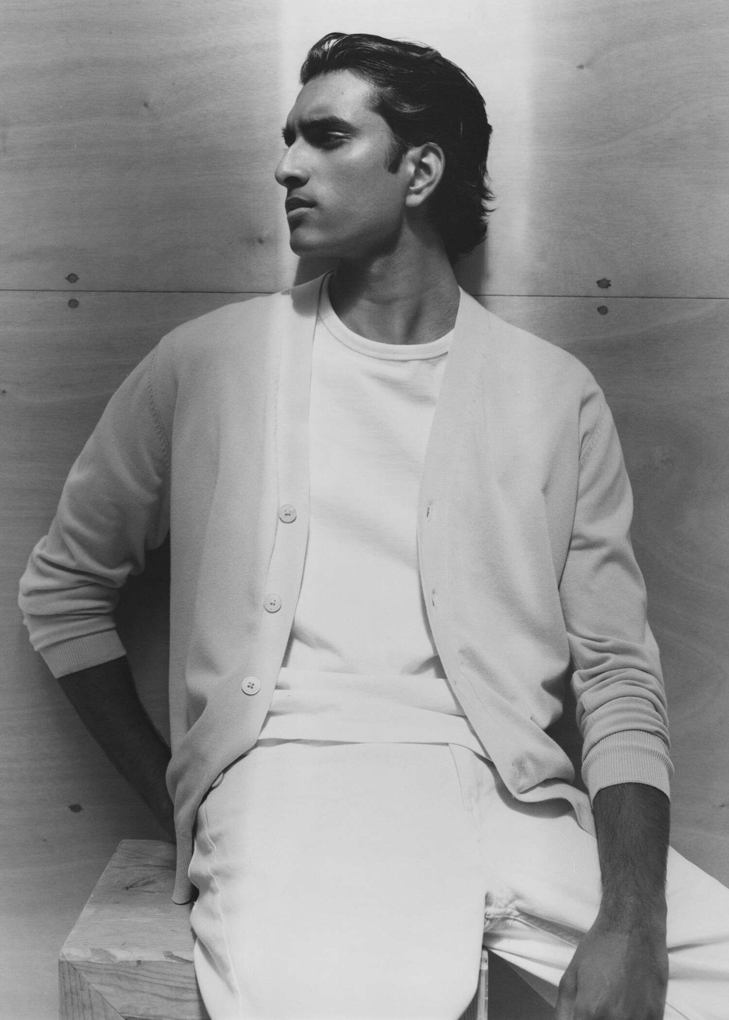 Buttoned cotton cardigan - Details of the article 5