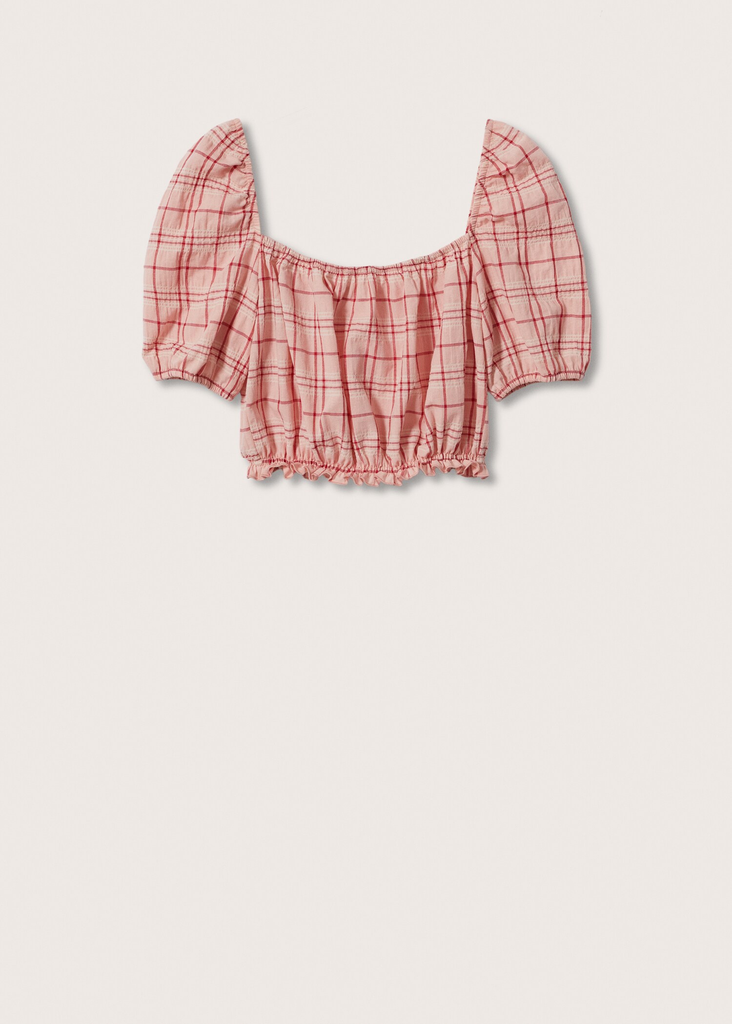 Cropped cotton blouse - Article without model