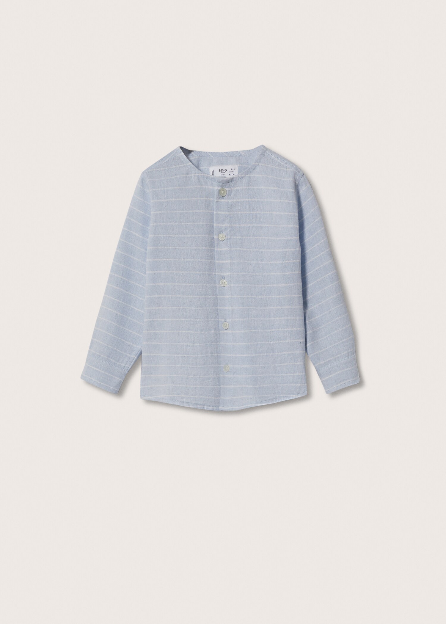 Striped cotton linen shirt - Article without model