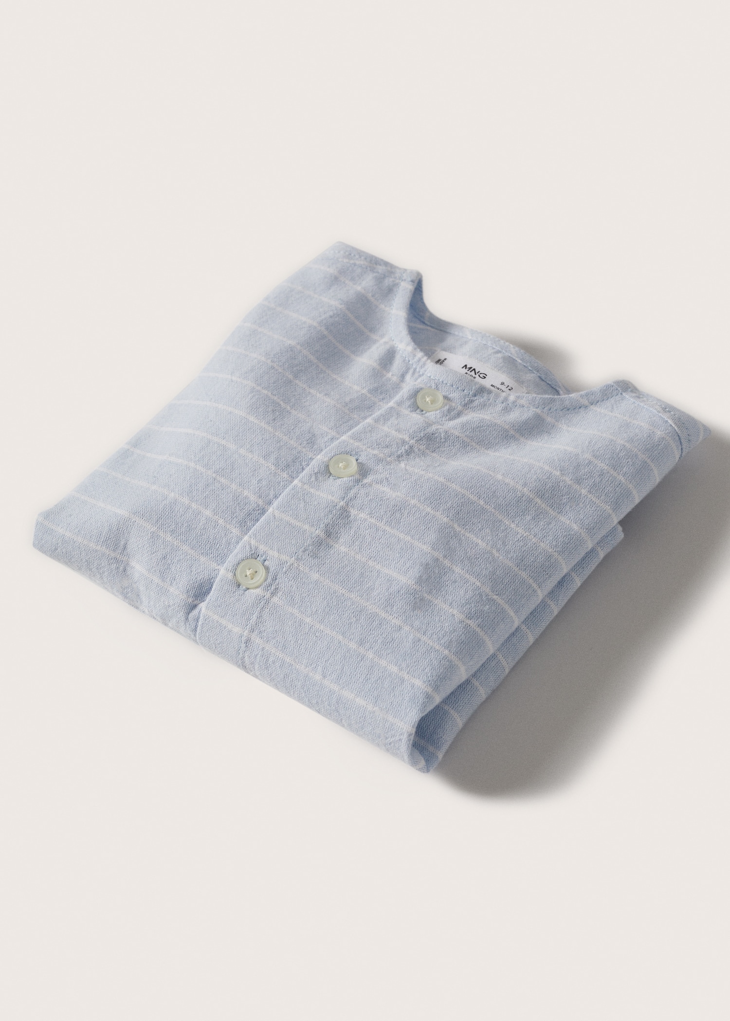 Striped cotton linen shirt - Details of the article 8