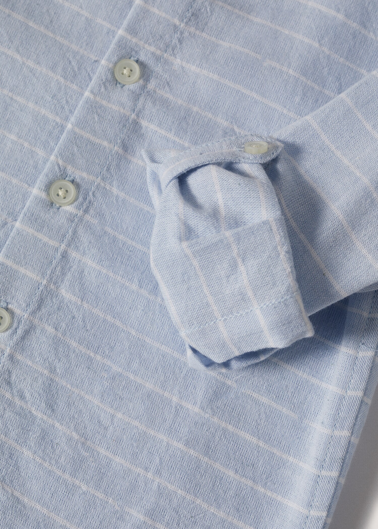 Striped cotton linen shirt - Details of the article 9